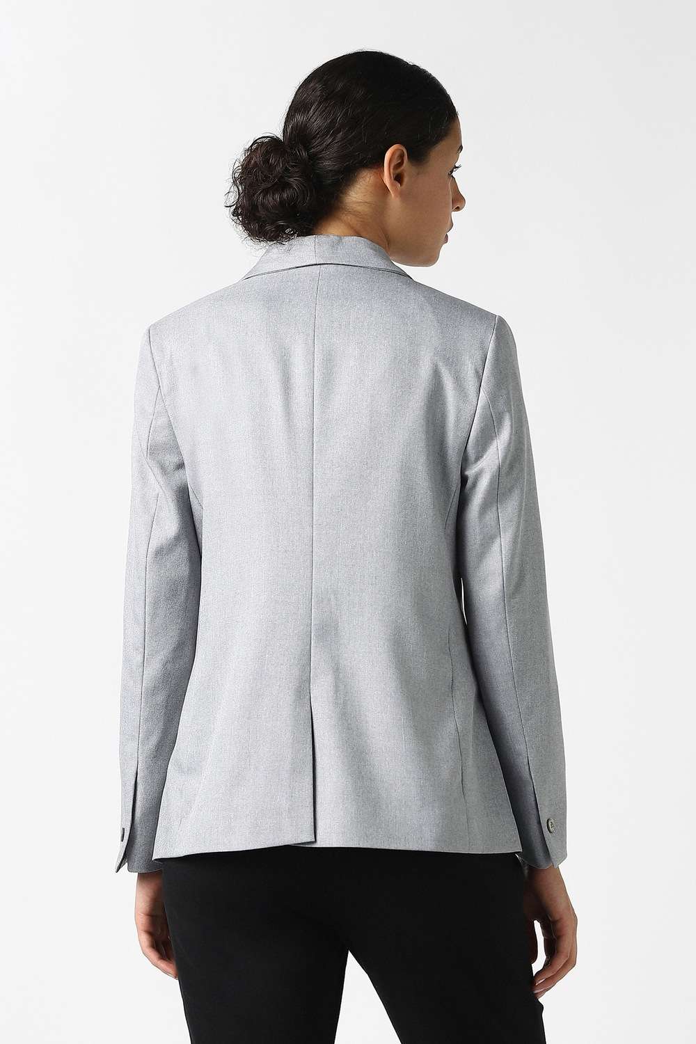 Solid-Polyester-Women-s-Blazer