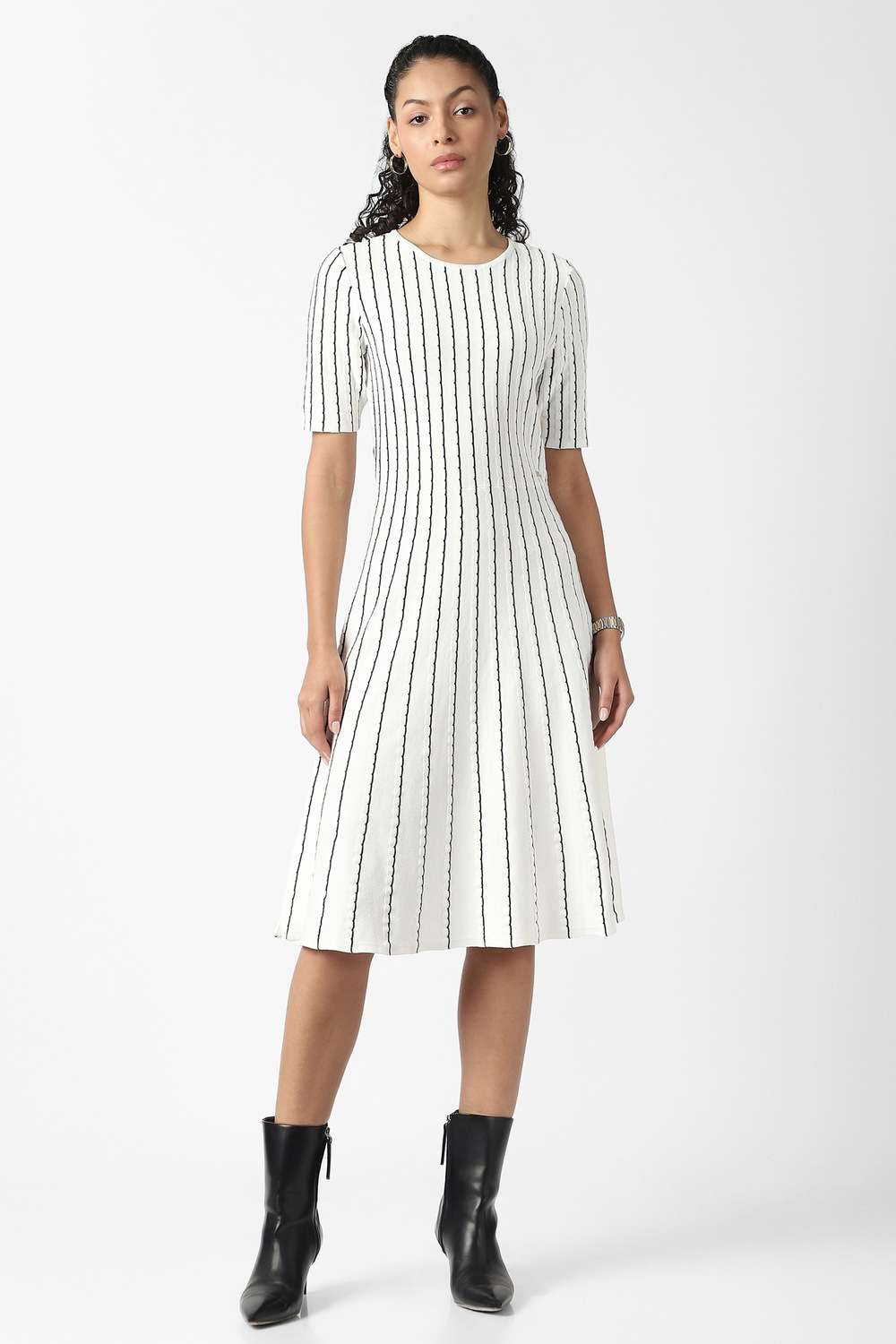 Solid-Viscose-Women-Dress