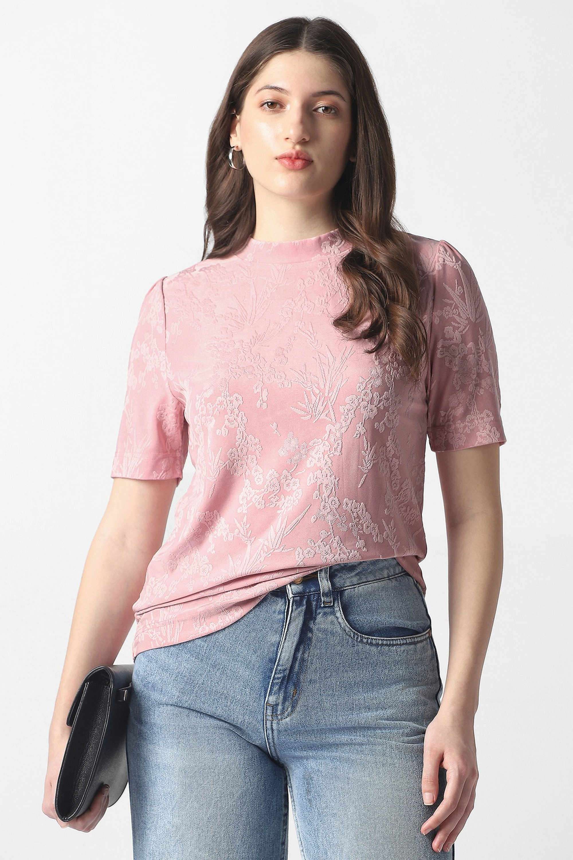 van heusen Modern Blended Fabric Round Neck Women's Top-picture-15
