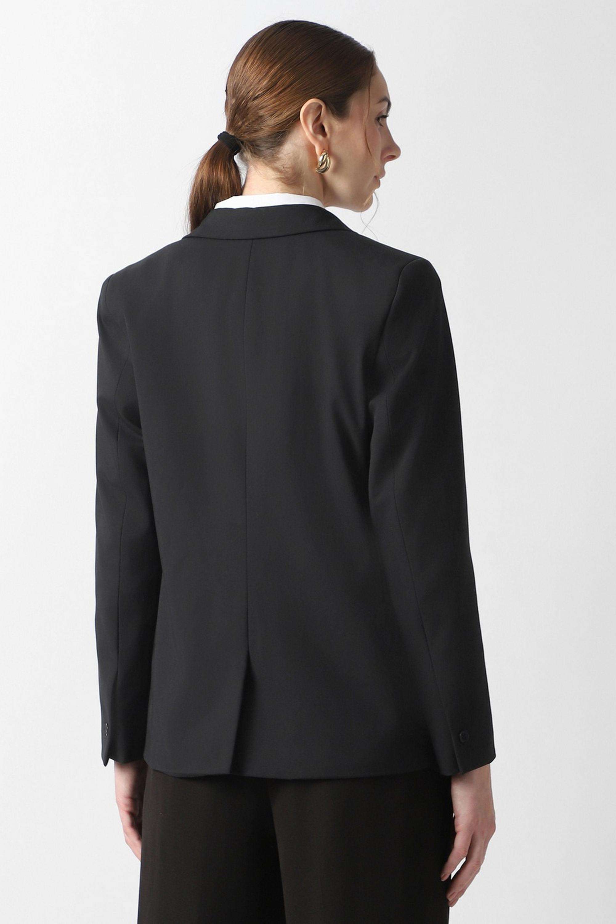 Solid-Polyester-Regular-Fit-Women-s-Formal-Wear-Blazer
