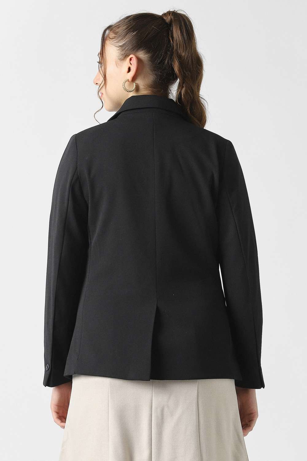 Solid-Rayon-Women-s-Blazer