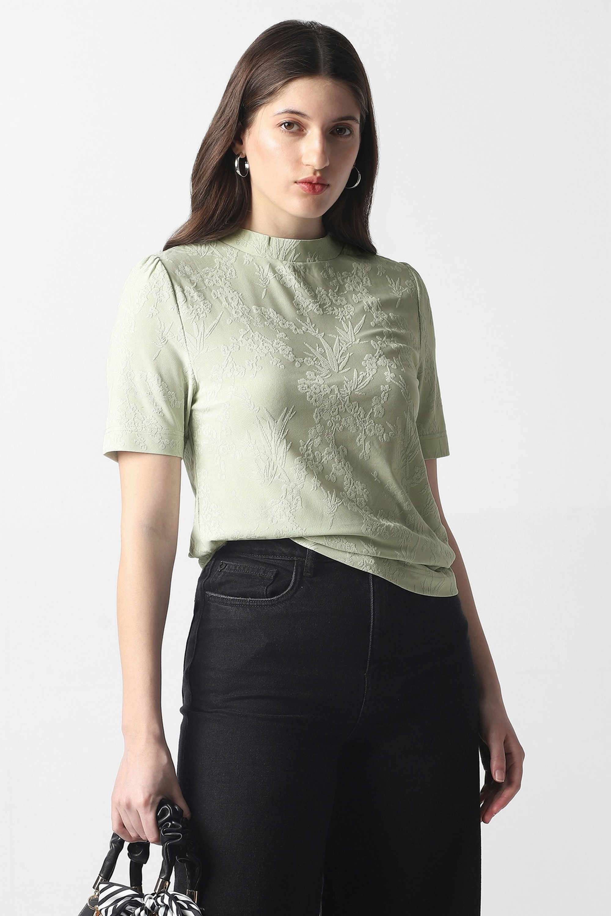 van heusen Modern Blended Fabric Round Neck Women's Top-picture-31