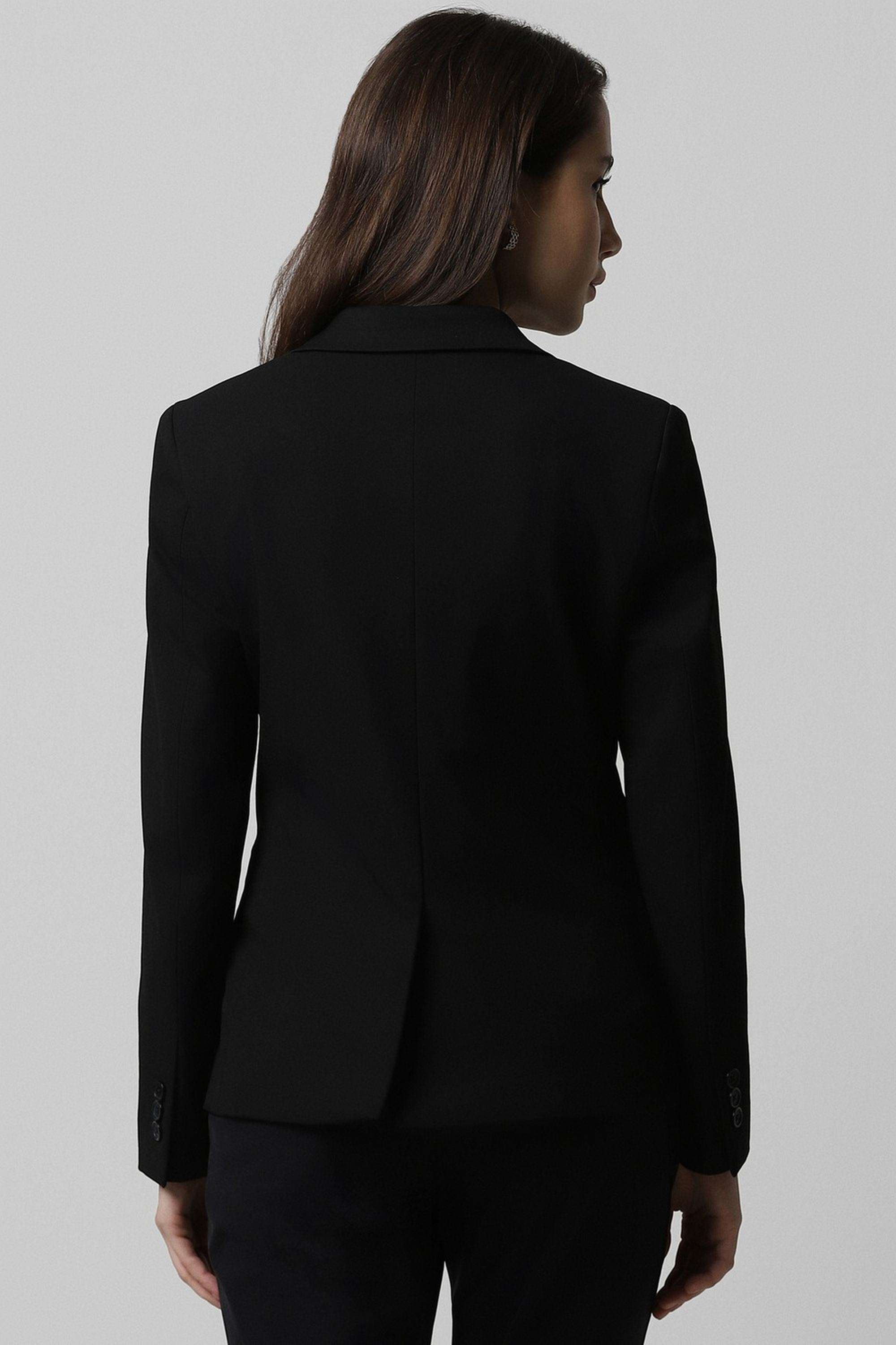 Solid-Blended-Fabric-Regular-Fit-Women-s-Casual-Wear-Blazer