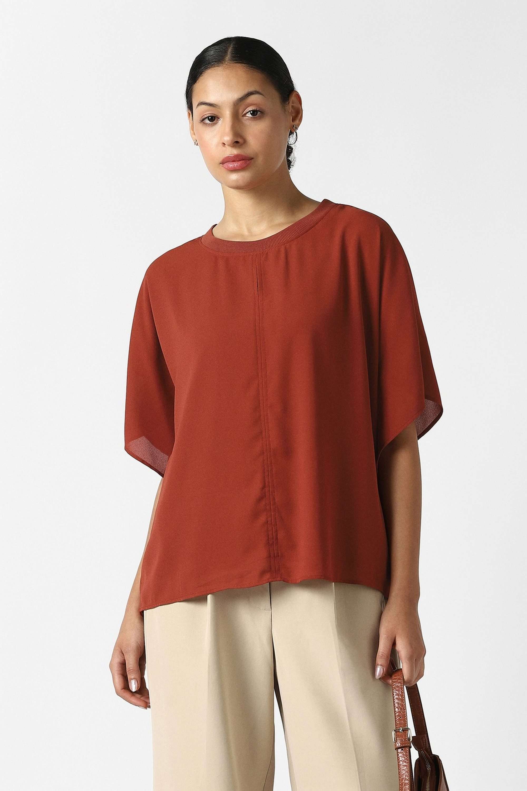 van heusen Solid Blended Fabric Women's Top-picture-17