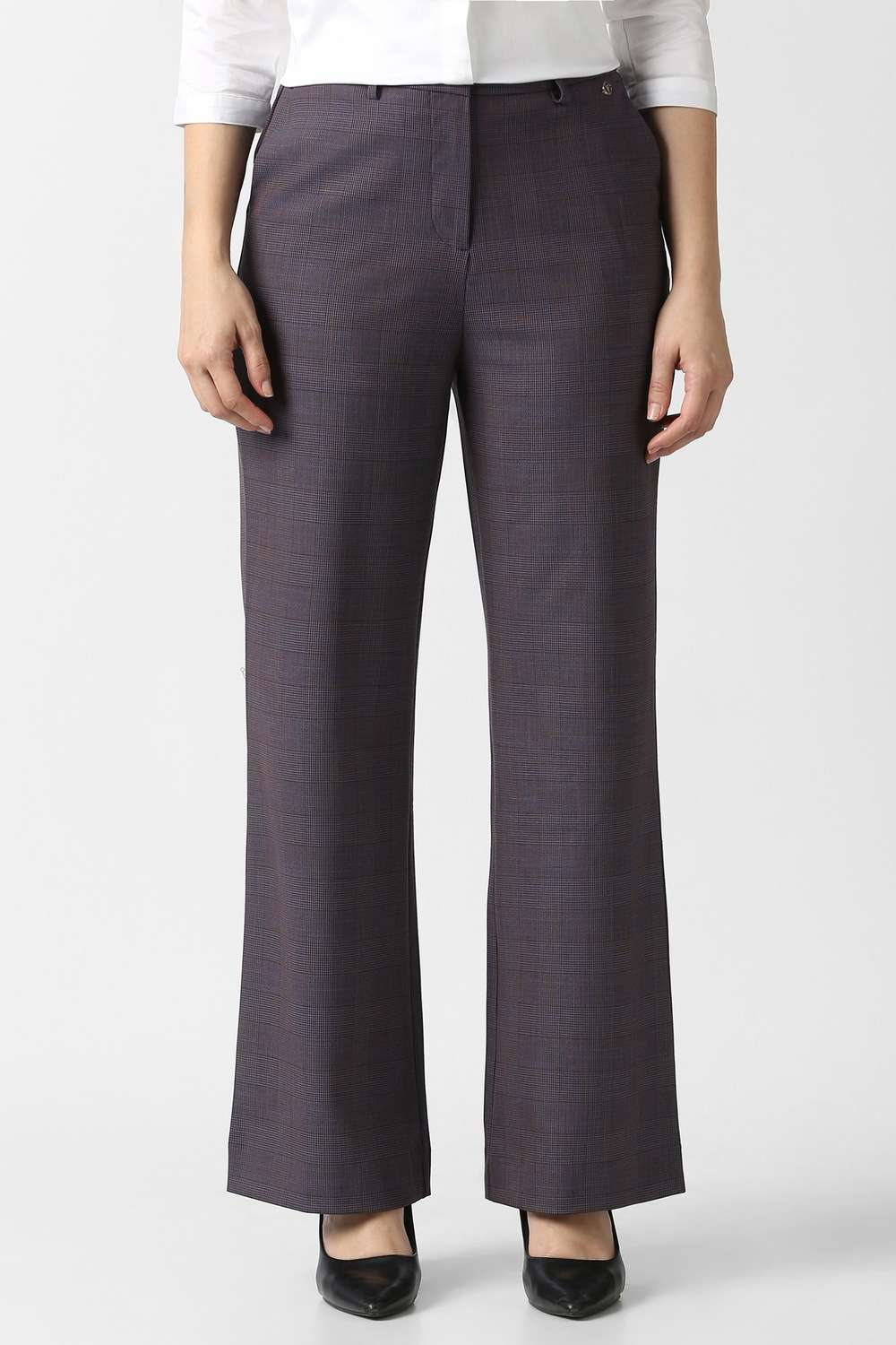 Polyester-Regular-Fit-Women-s-Trousers