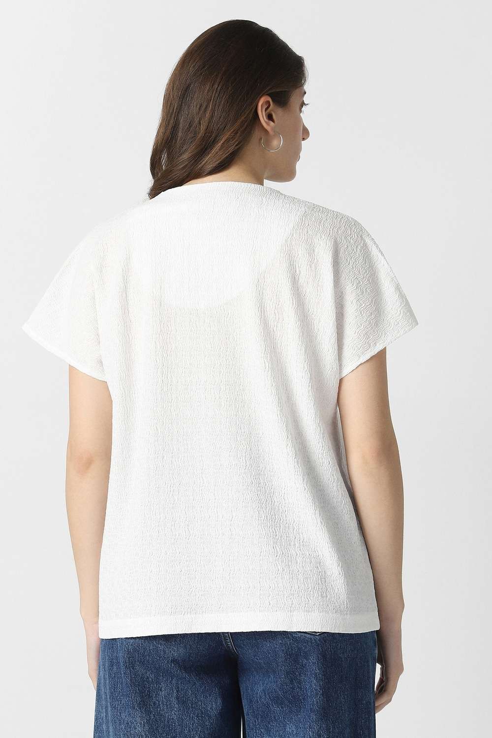 Solid-Polyester-Women-s-Top