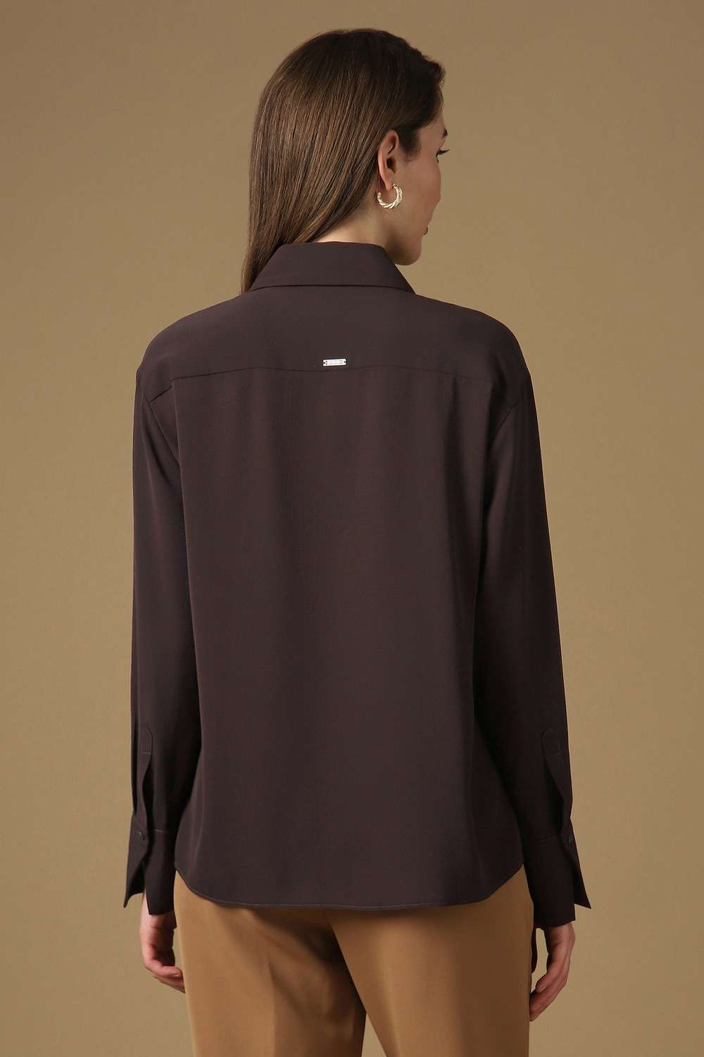 Solid-Polyester-Women-s-Shirt