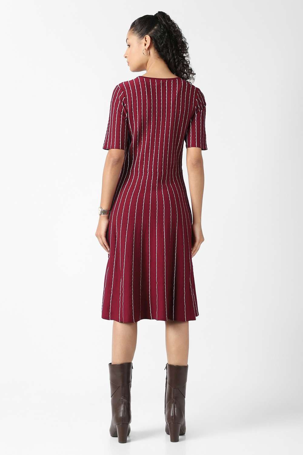 Solid-Viscose-Women-Dress