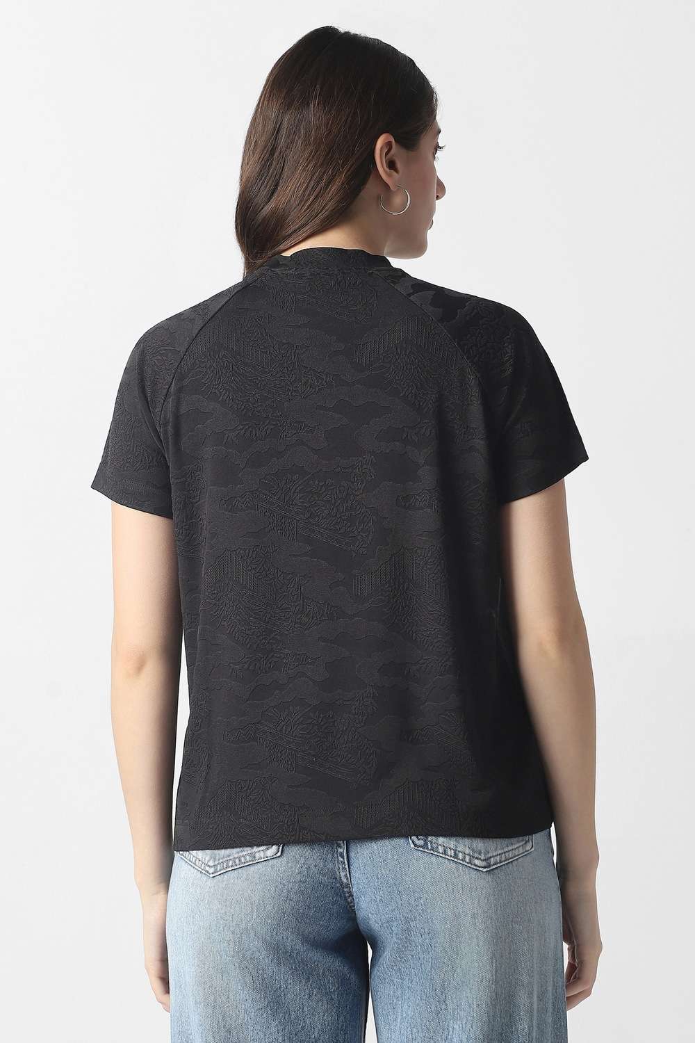 Solid-Polyester-Women-s-Top