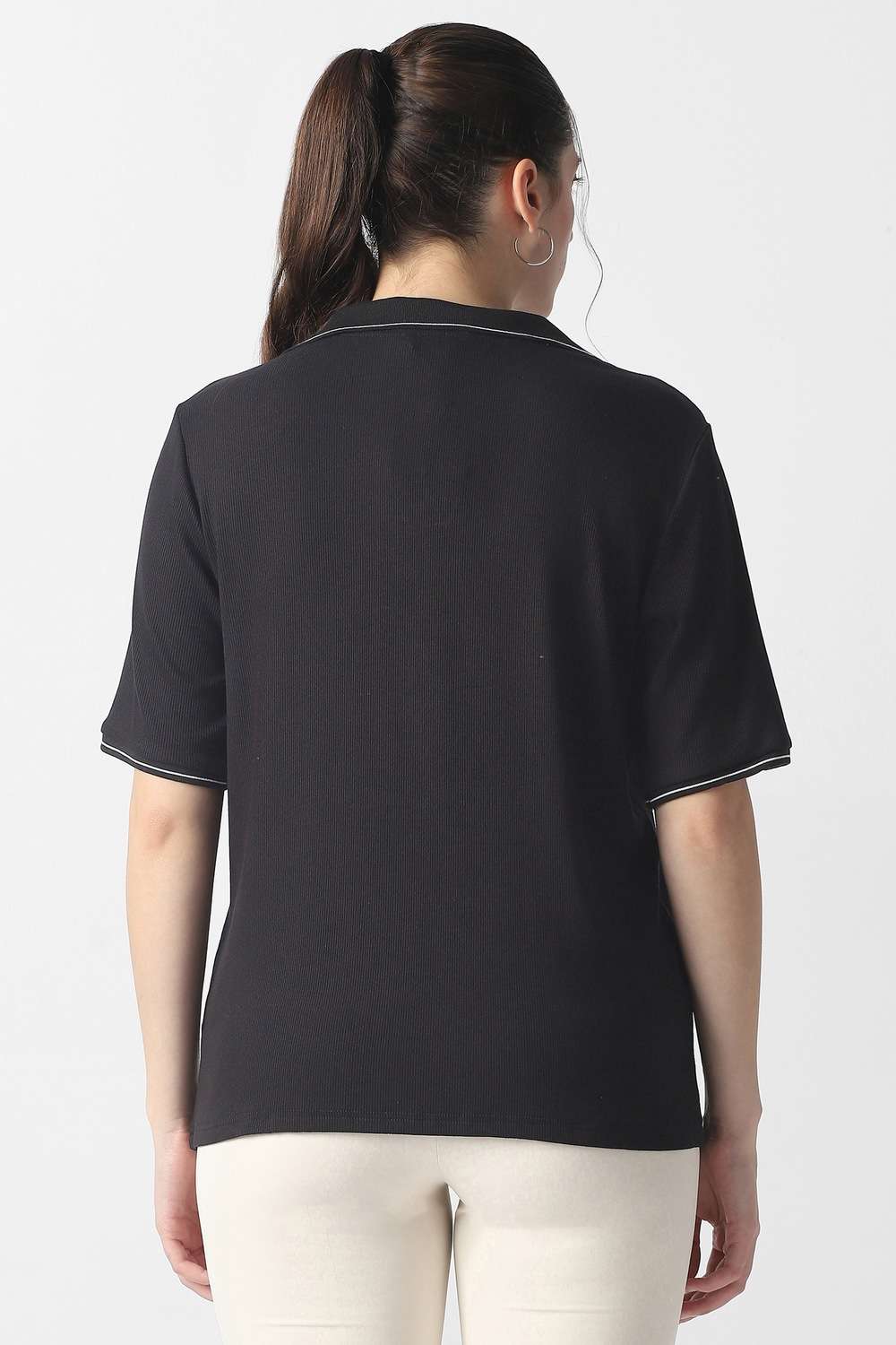 Solid-Cotton-Women-s-Top