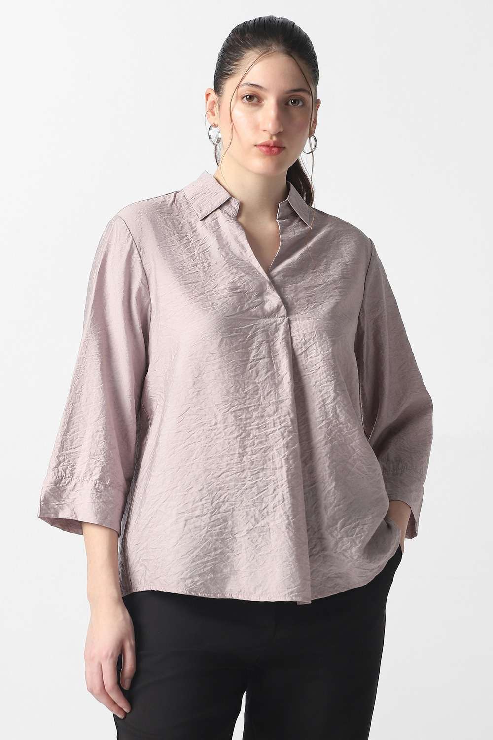 Solid-Viscose-Women-s-Top