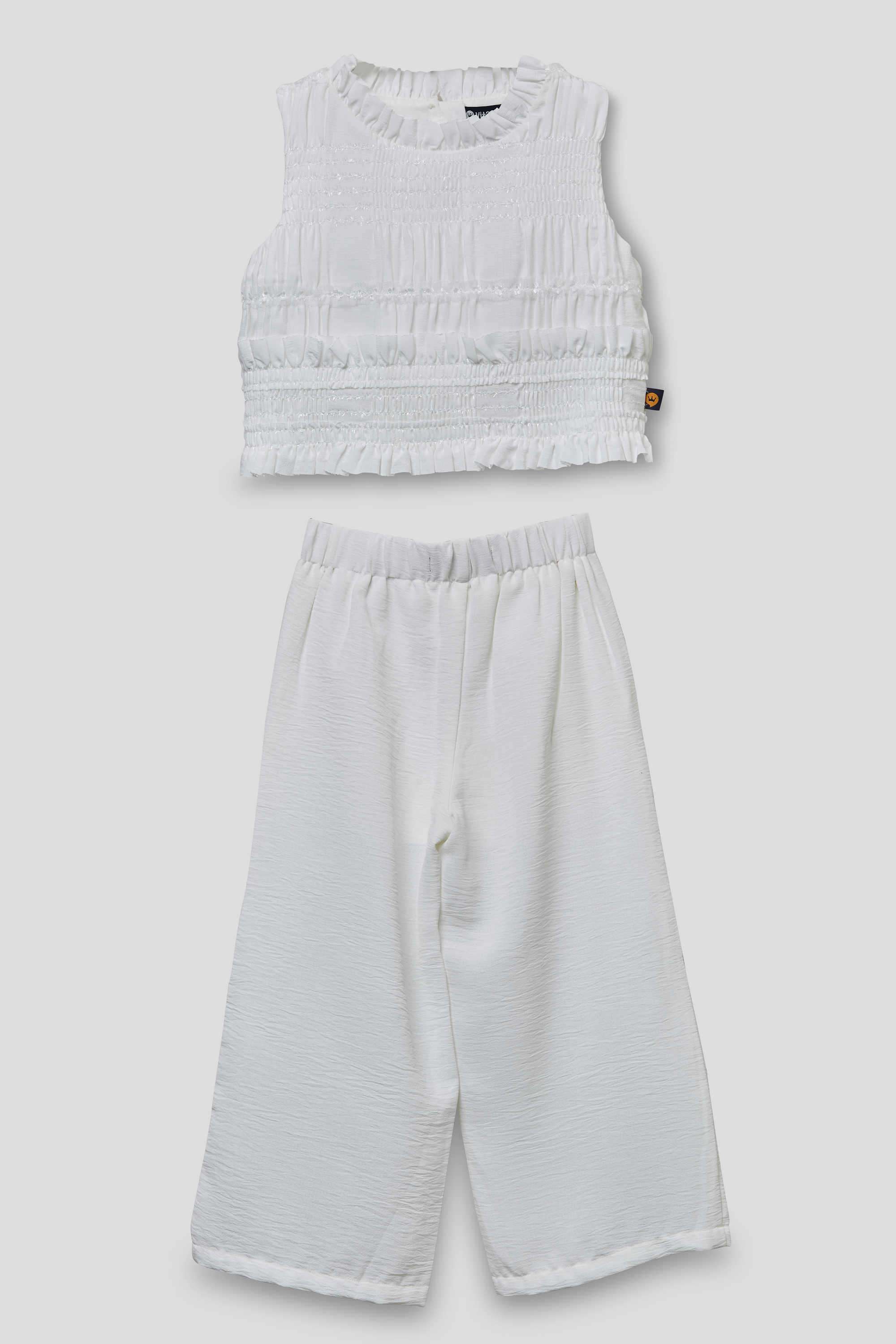 Textured-Polyester-Full-Length-Girls-Co-Ord-Set