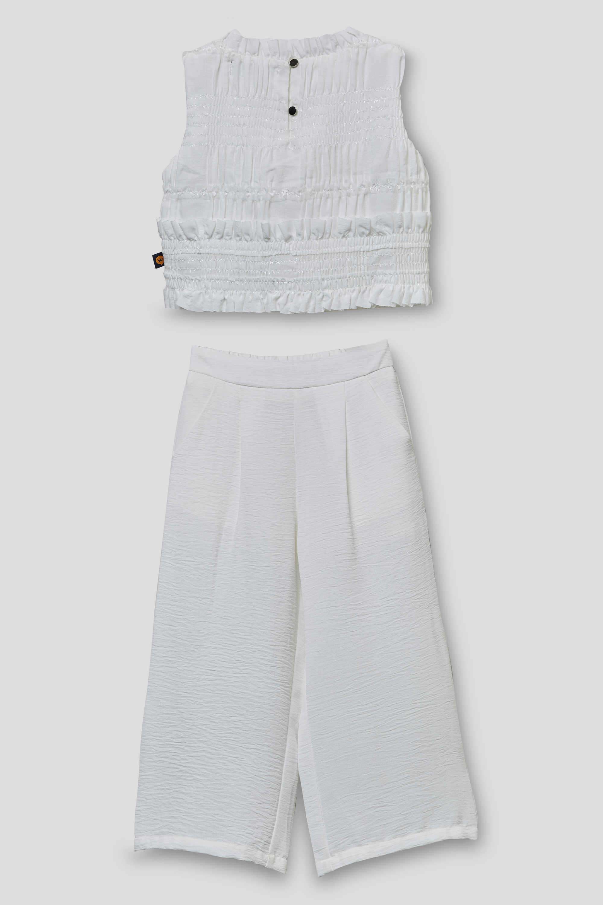 Textured-Polyester-Full-Length-Girls-Co-Ord-Set
