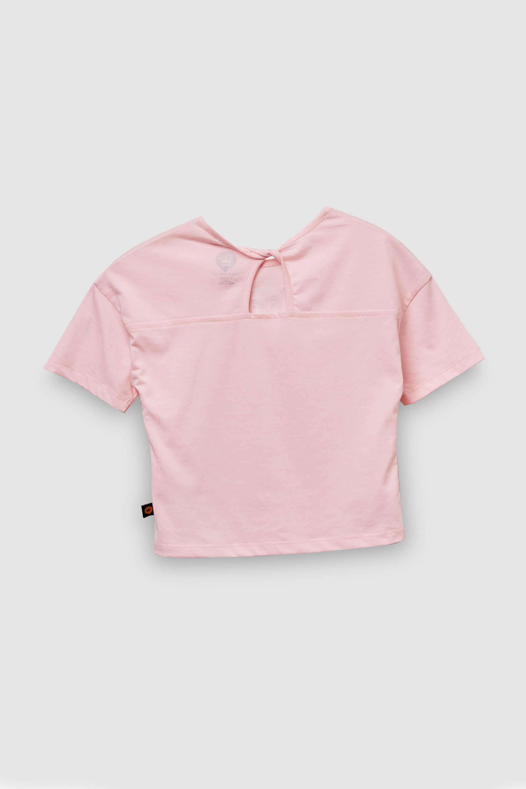 Graphic-Print-Blended-Fabric-Round-Neck-Girls-Top