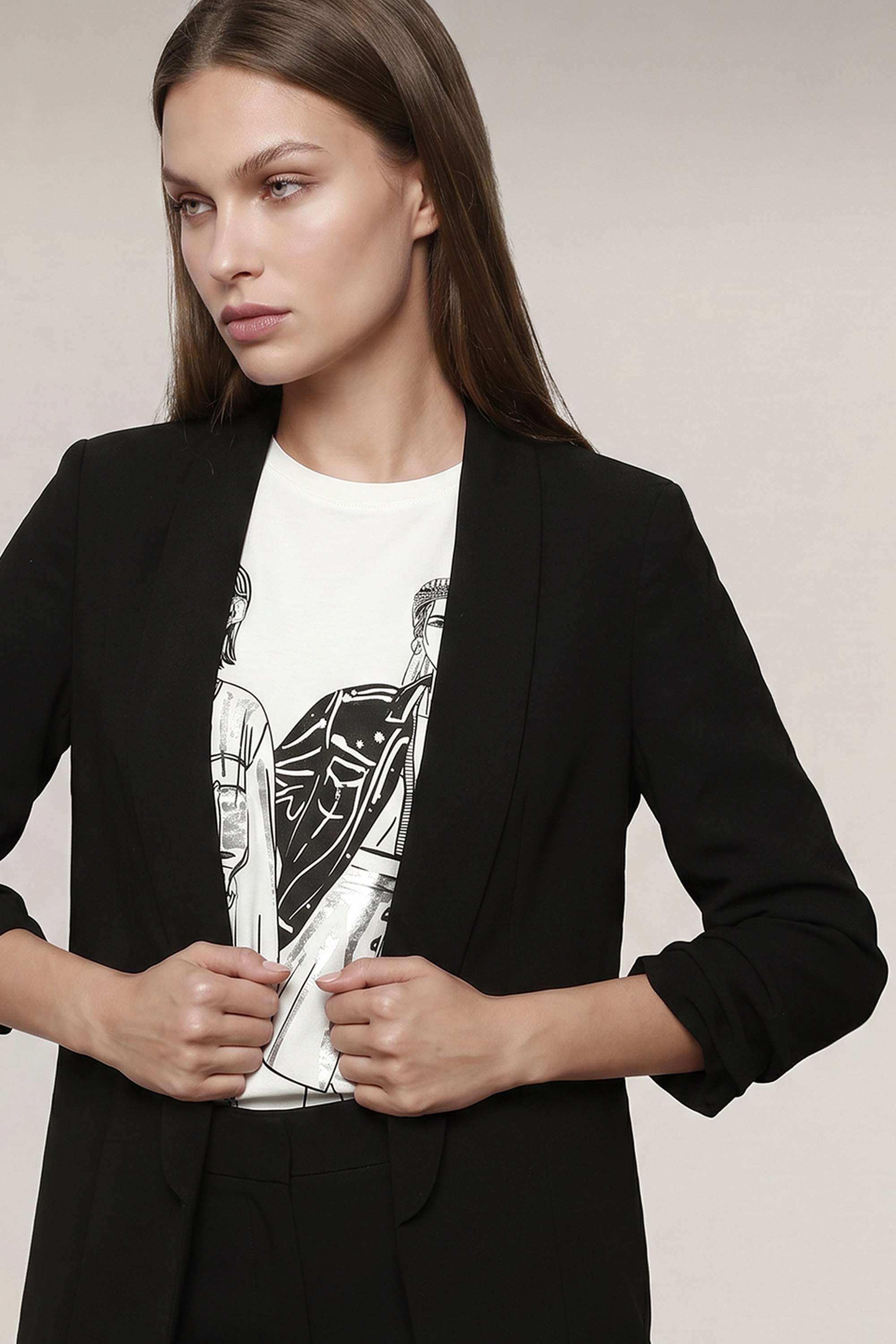 vero moda Solid Polyester Regular Fit Women's Blazer-picture-37