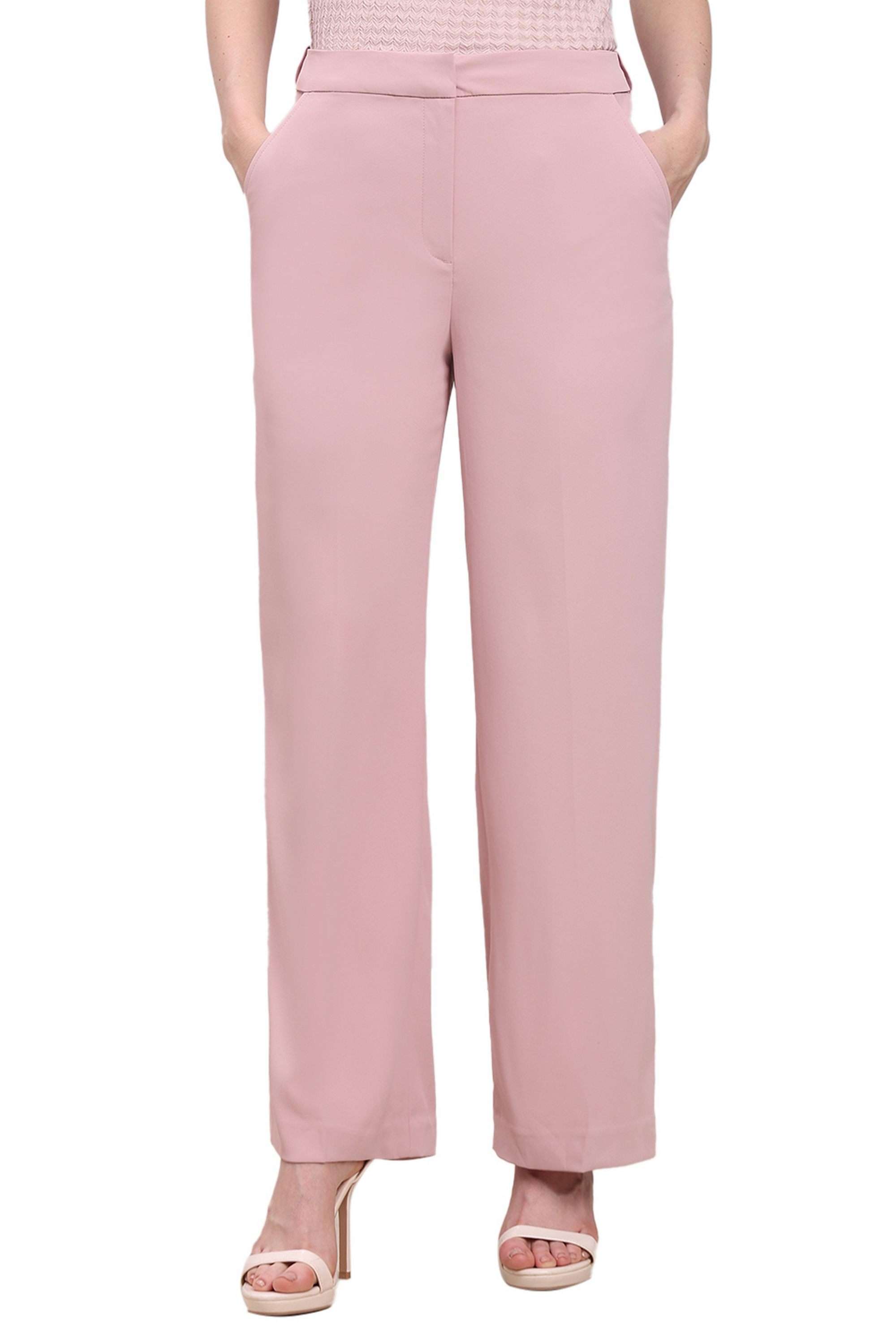 vero moda Solid Polyester Regular Fit Women's Pants-picture-46