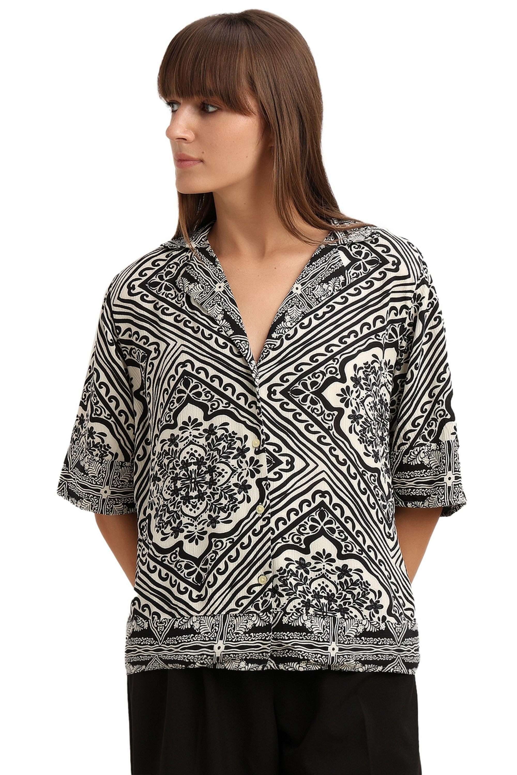 vero moda Printed Viscose Regular Fit Women's Casual Shirt-picture-13