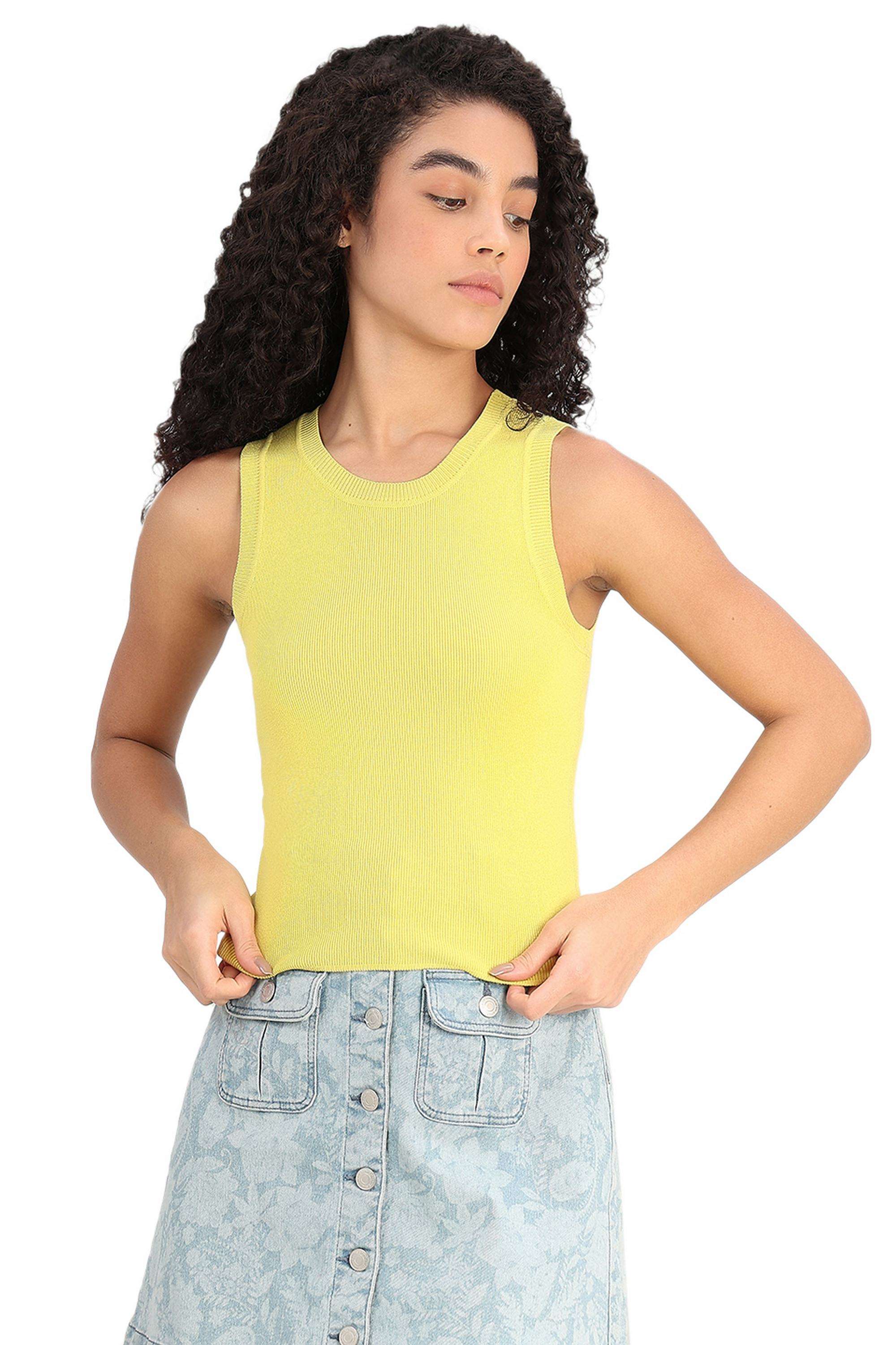 vero moda Solid Viscose Round Neck Women's Top-picture-24
