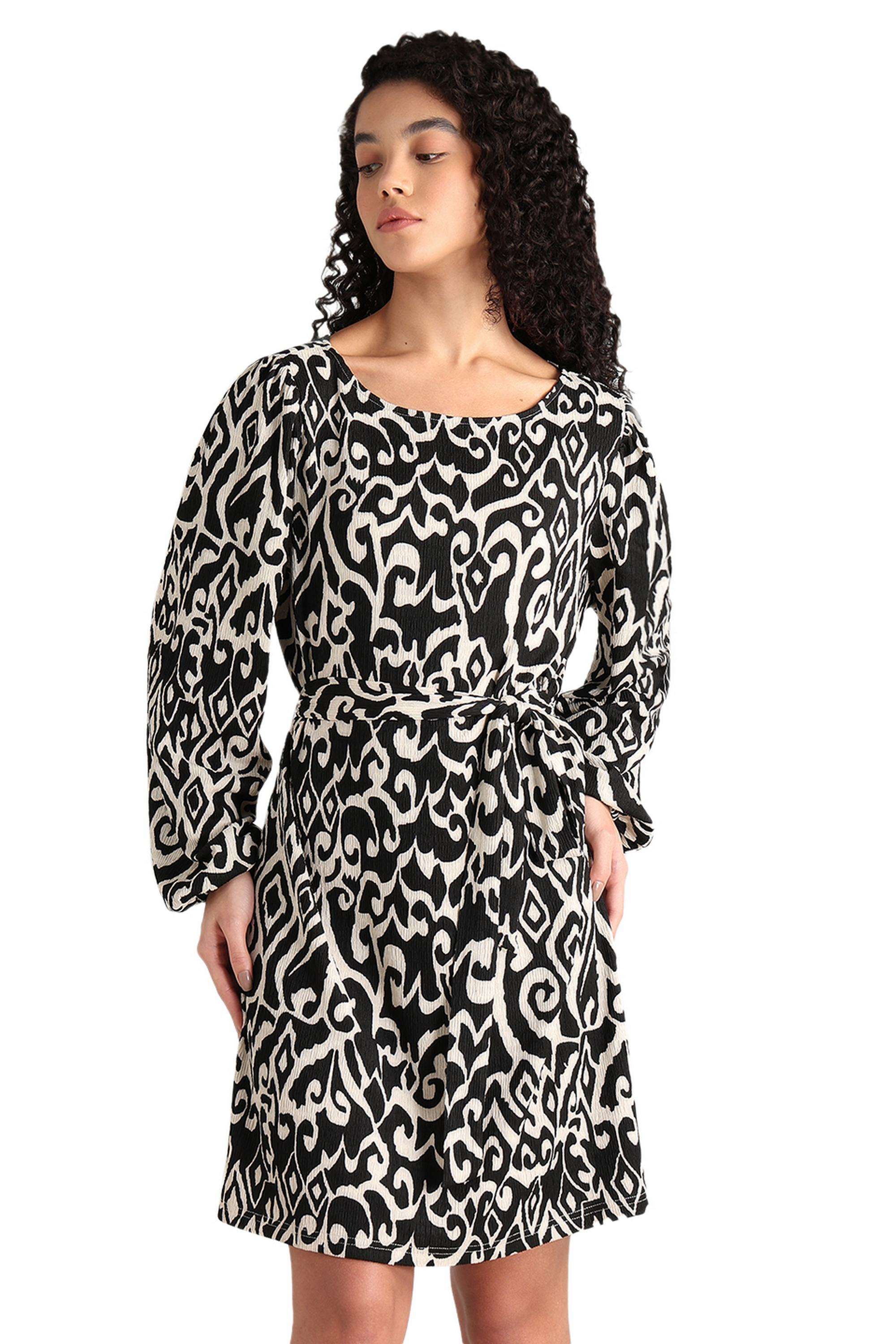 Solid-Blended-Fabric-Women-Dress
