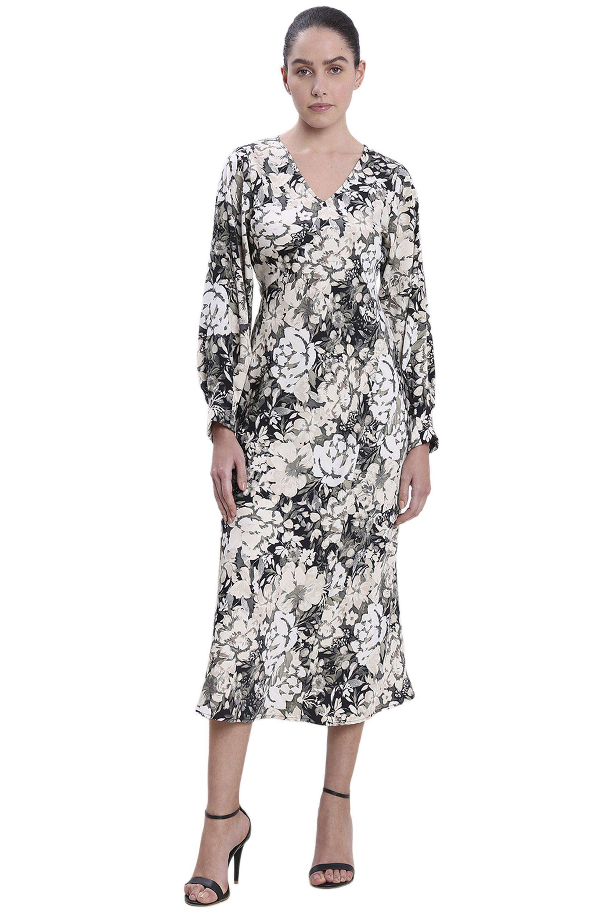 Solid-Blended-Fabric-Women-Dress
