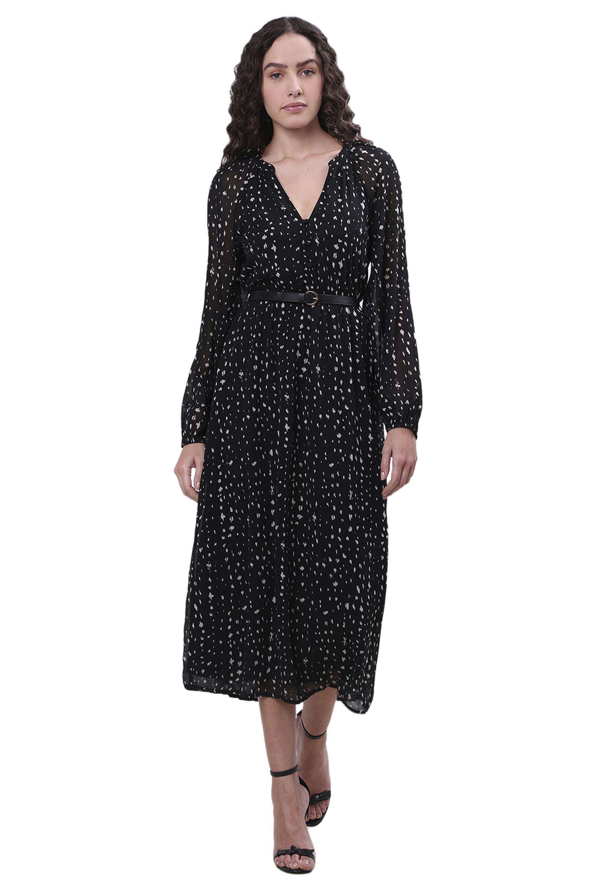 Solid-Blended-Fabric-Women-Dress