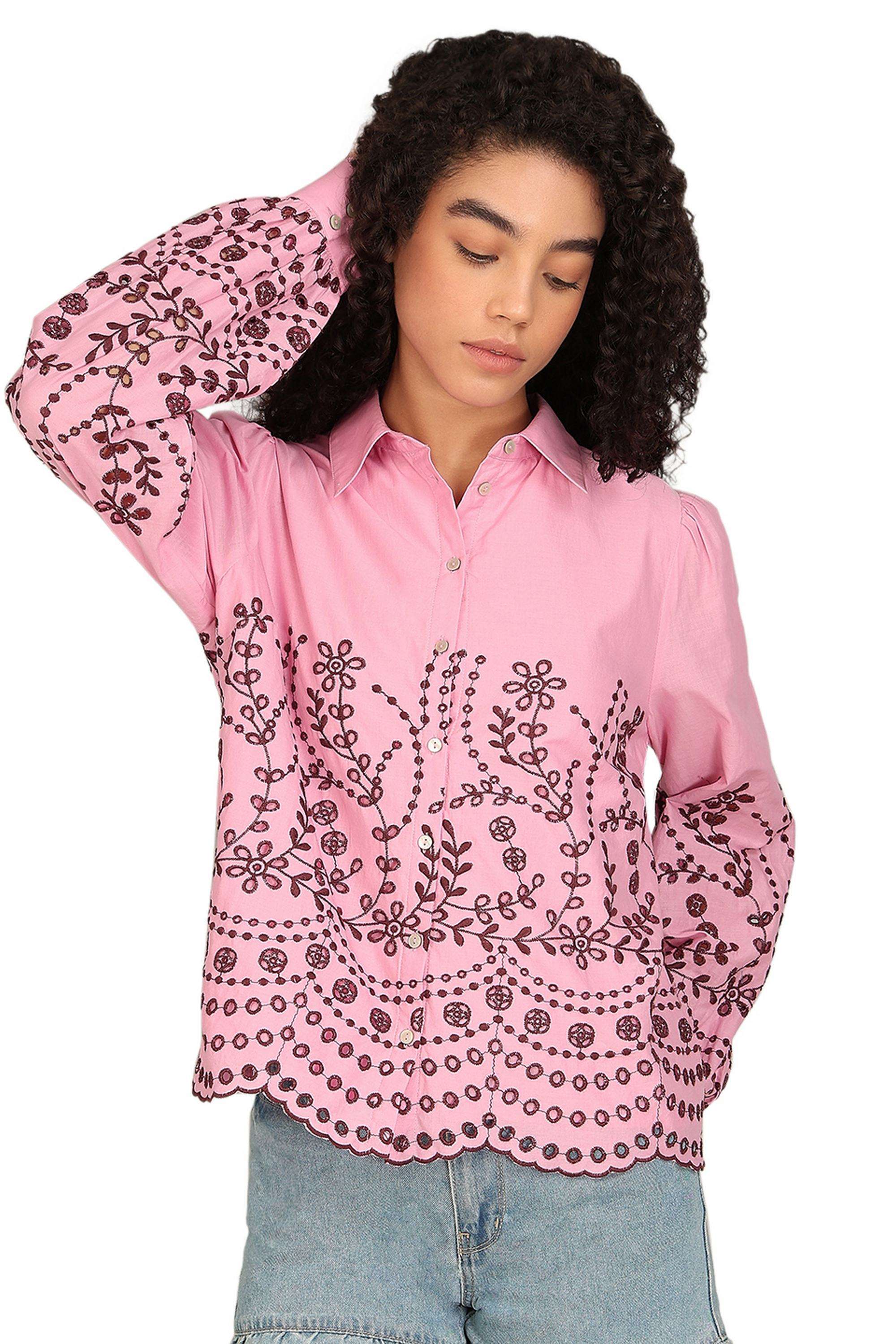 vero moda Solid Blended Fabric Women's Casual Wear Shirt-picture-11