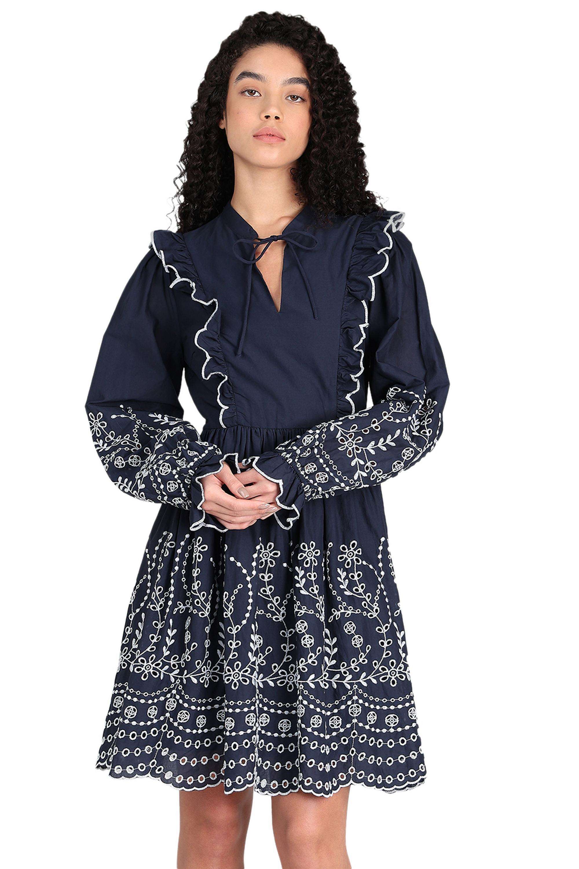 vero moda Solid Blended Fabric Women Dress-picture-33