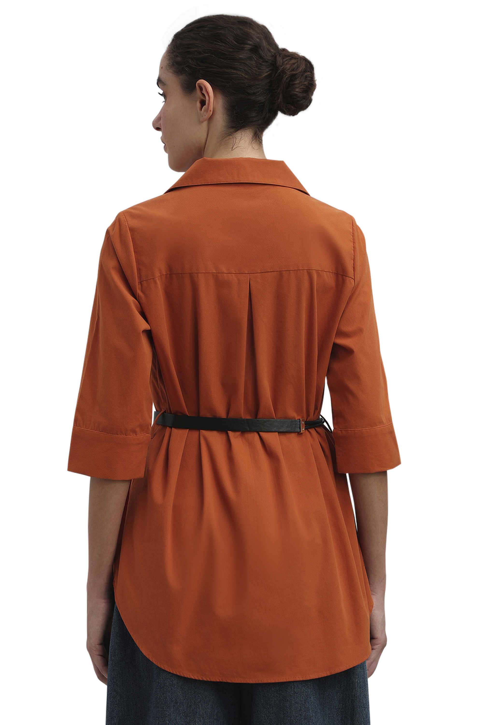 Solid-Cotton-Regular-Fit-Women-s-Casual-Shirt