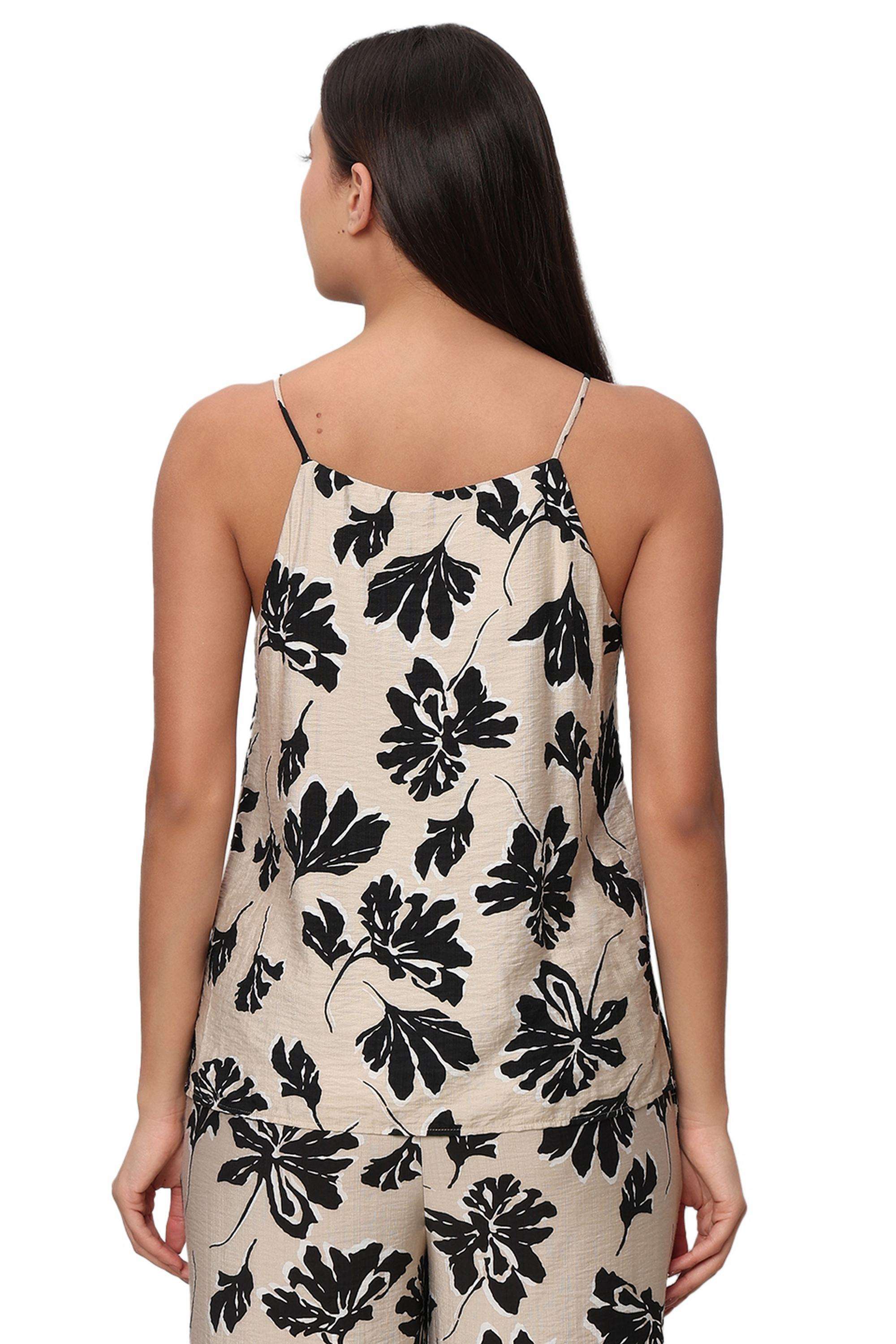 Printed-Viscose-Round-Neck-Women-s-Top