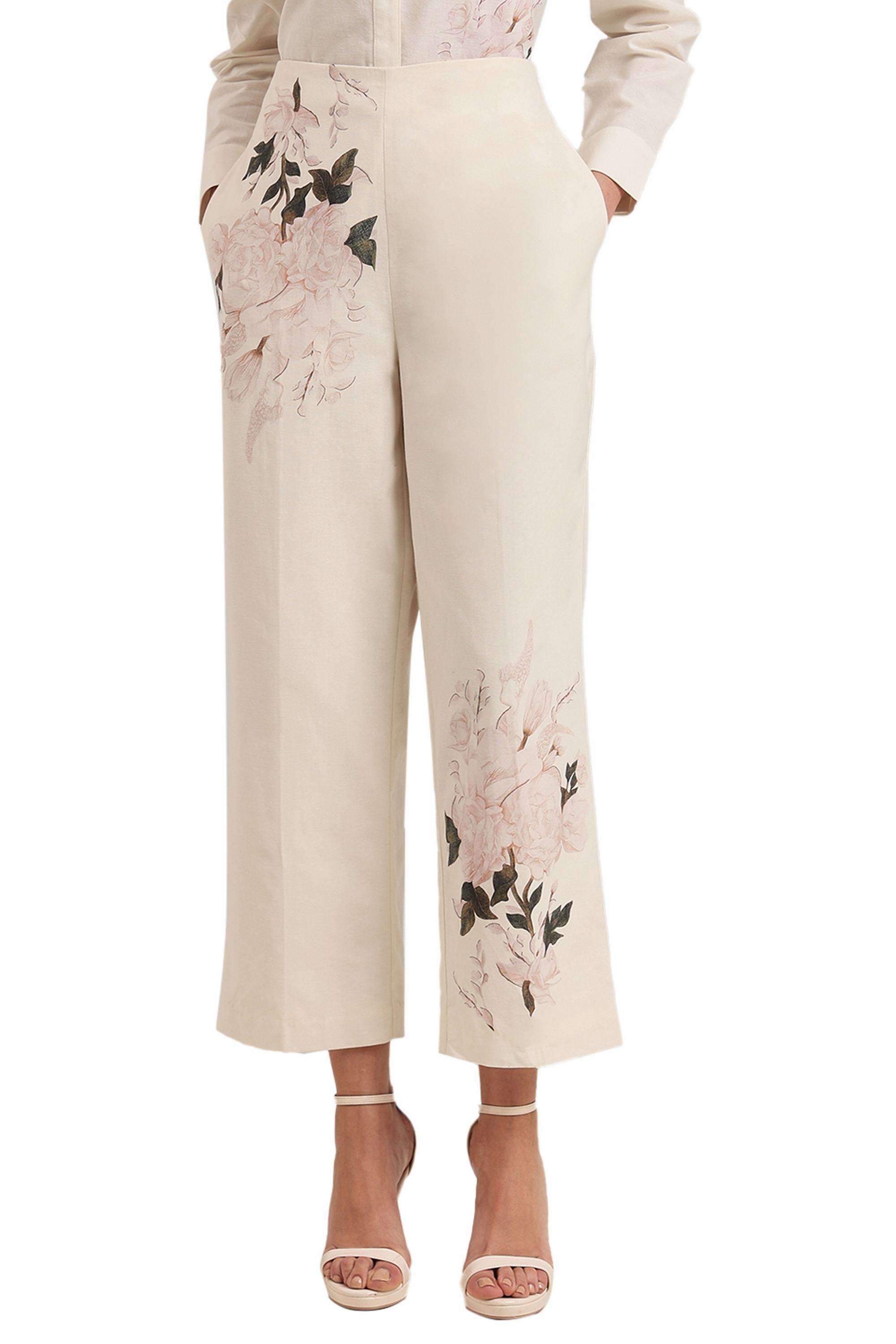 Solid-Cotton-Women-s-Casual-Wear-Pants