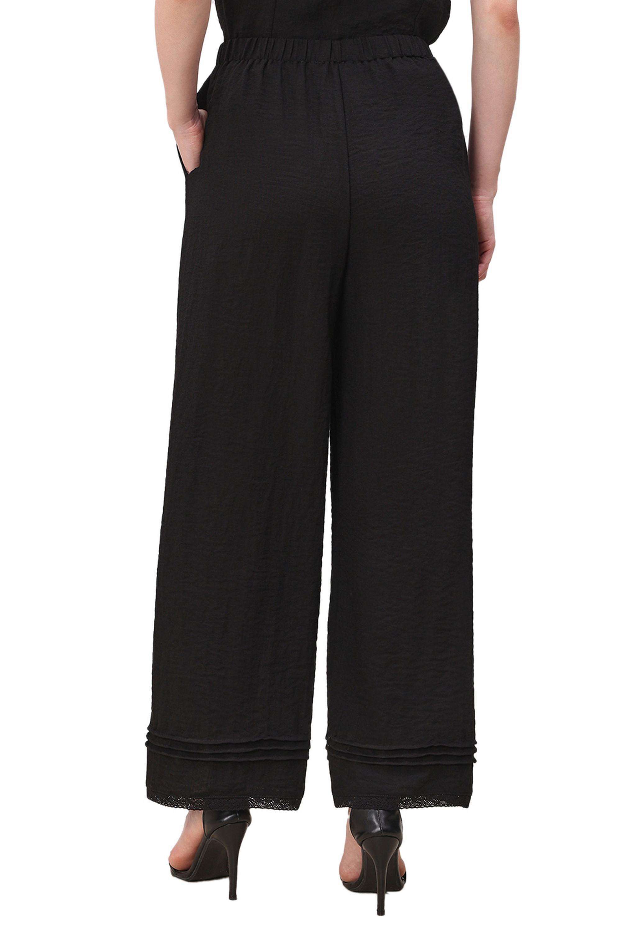 Mid-Rise-Viscose-Regular-Fit-Women-s-Pants