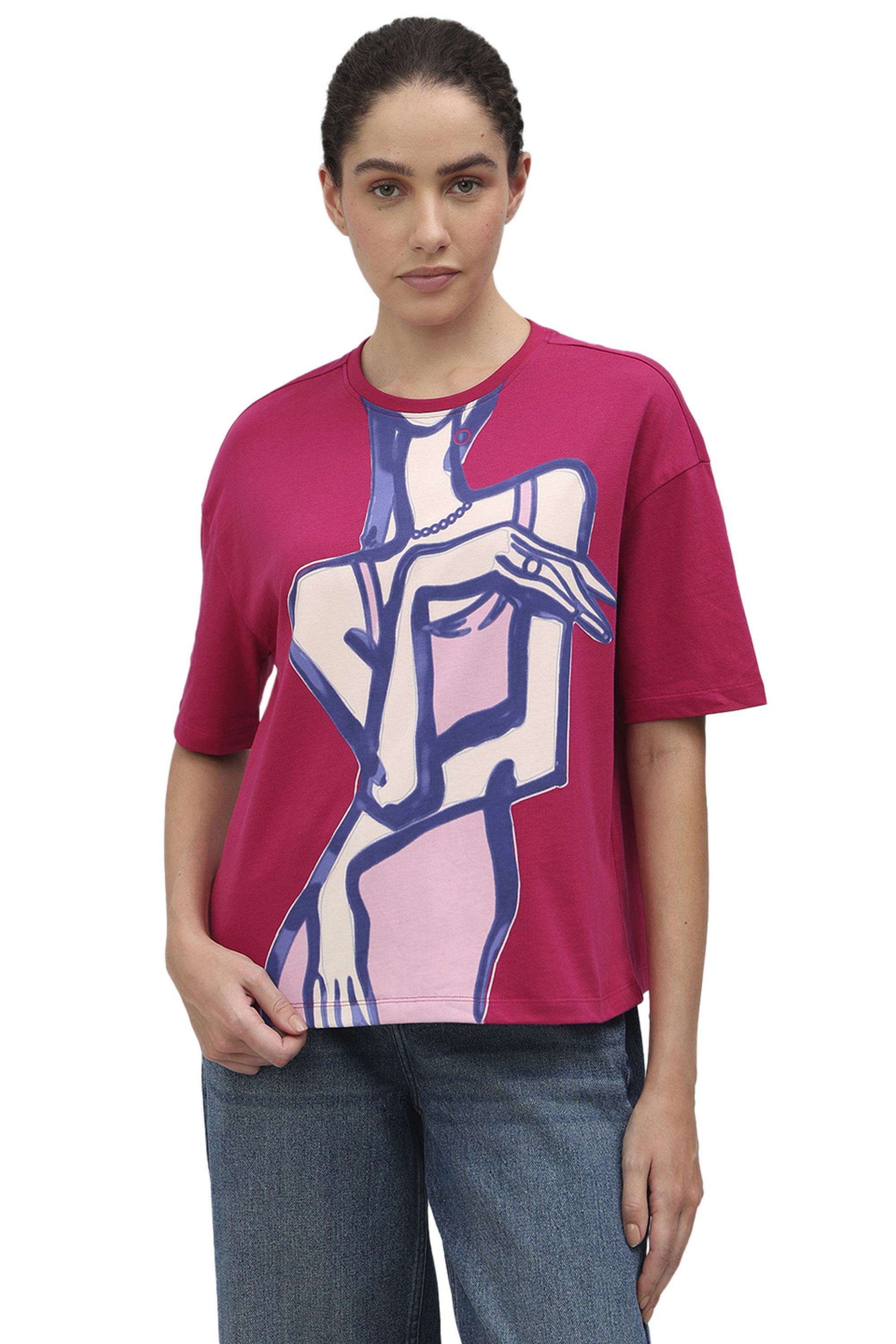Solid-Cotton-Women-s-T-Shirt