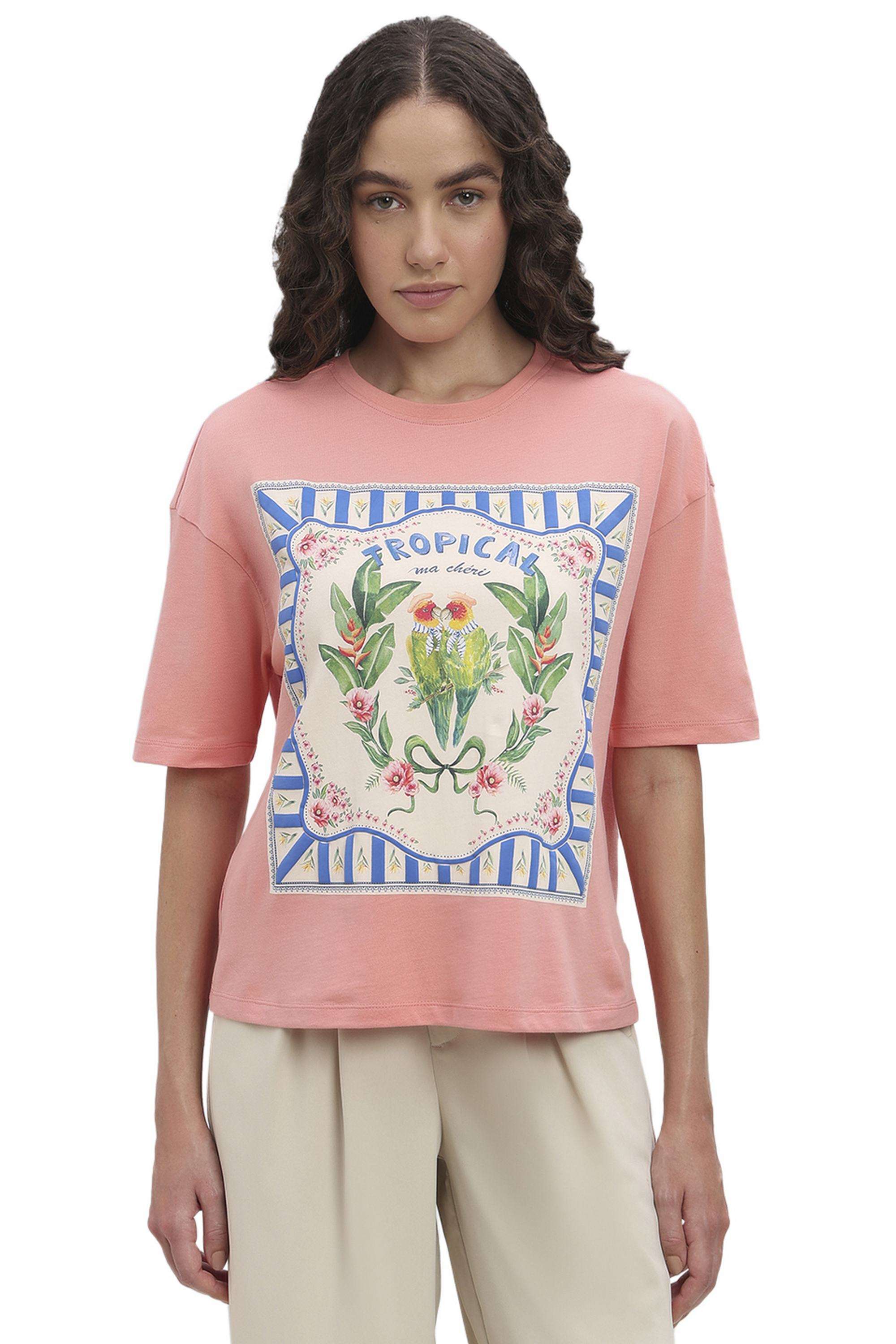Solid-Cotton-Women-s-T-Shirt