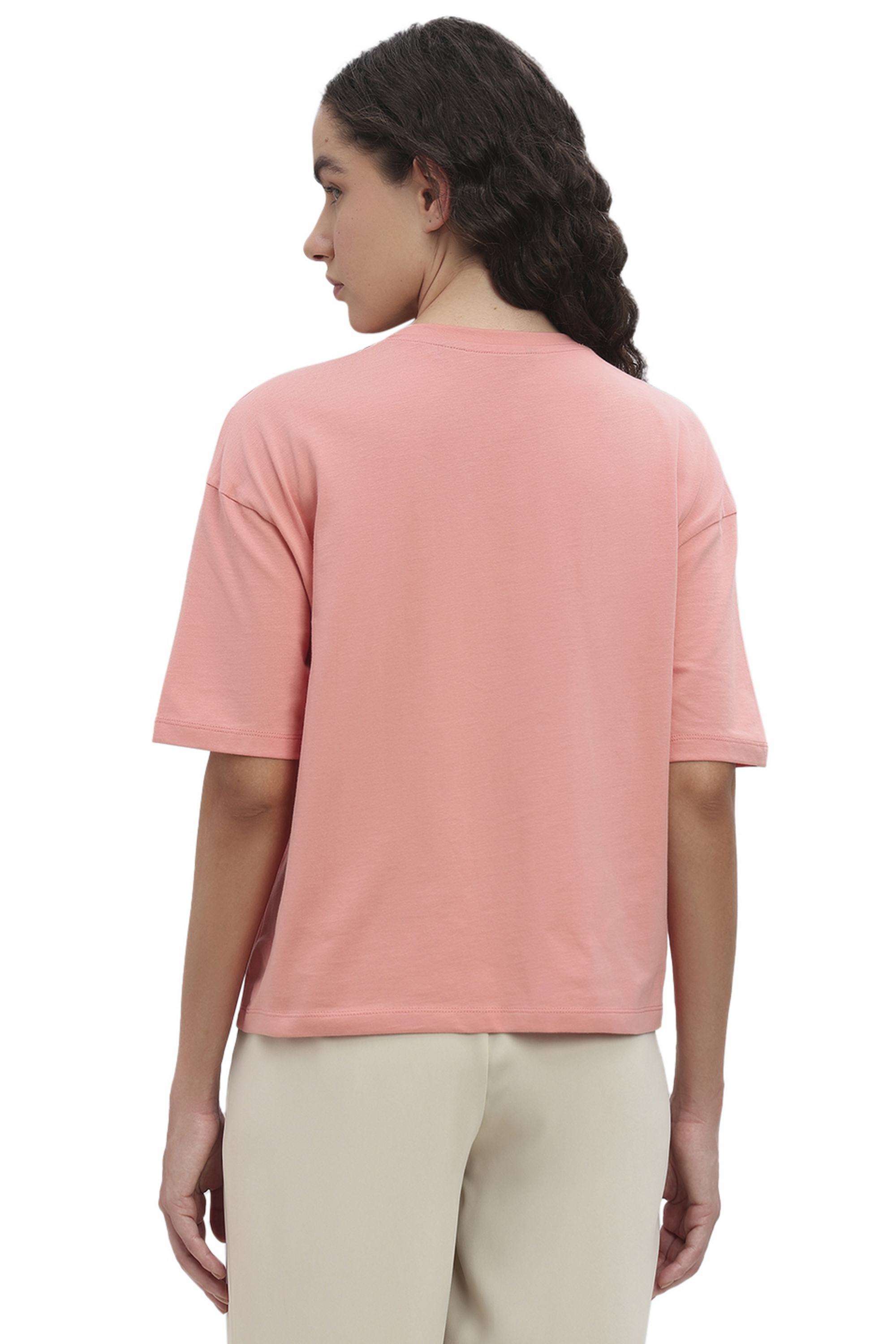 Solid-Cotton-Women-s-T-Shirt