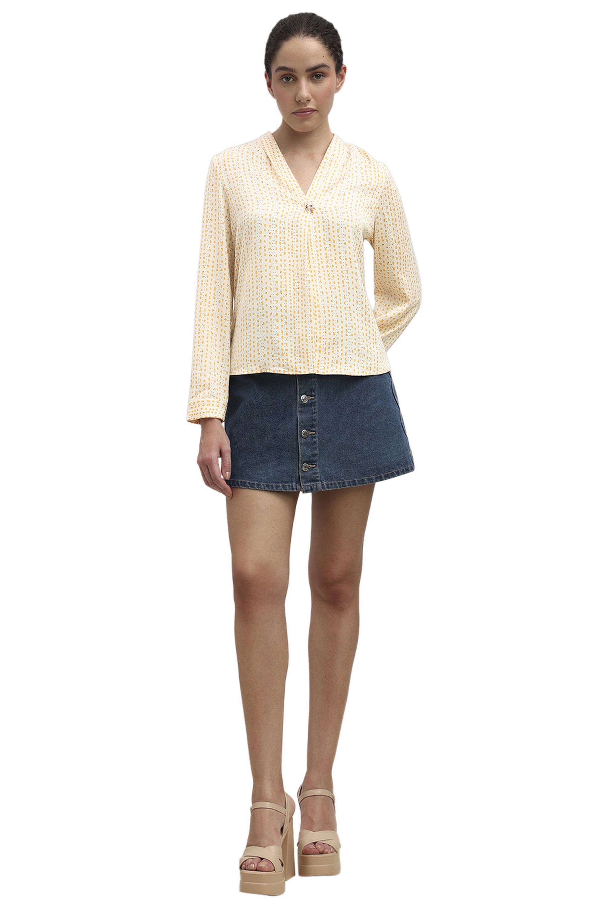 Printed-Cotton-Round-Neck-Women-s-Top