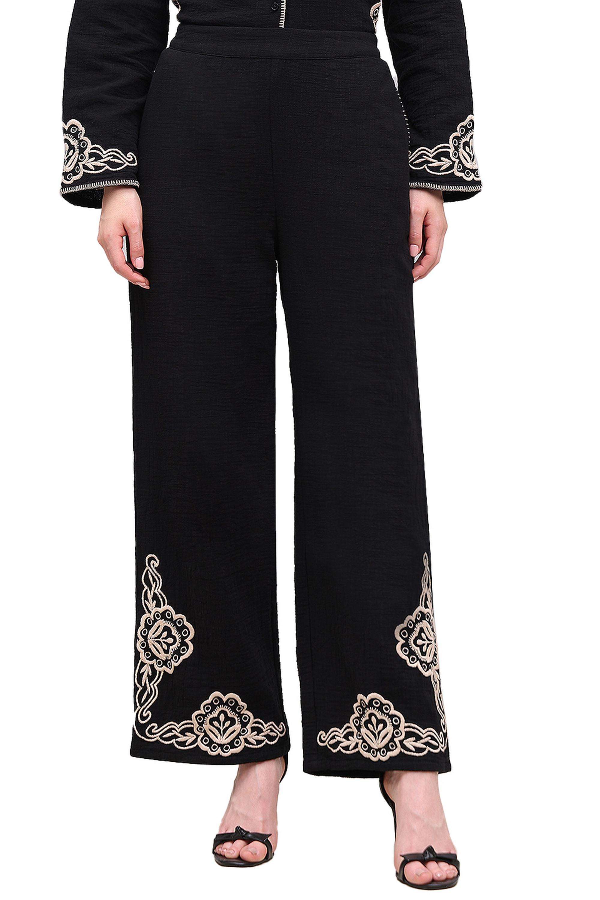 Mid-Rise-Cotton-Regular-Fit-Women-s-Pants
