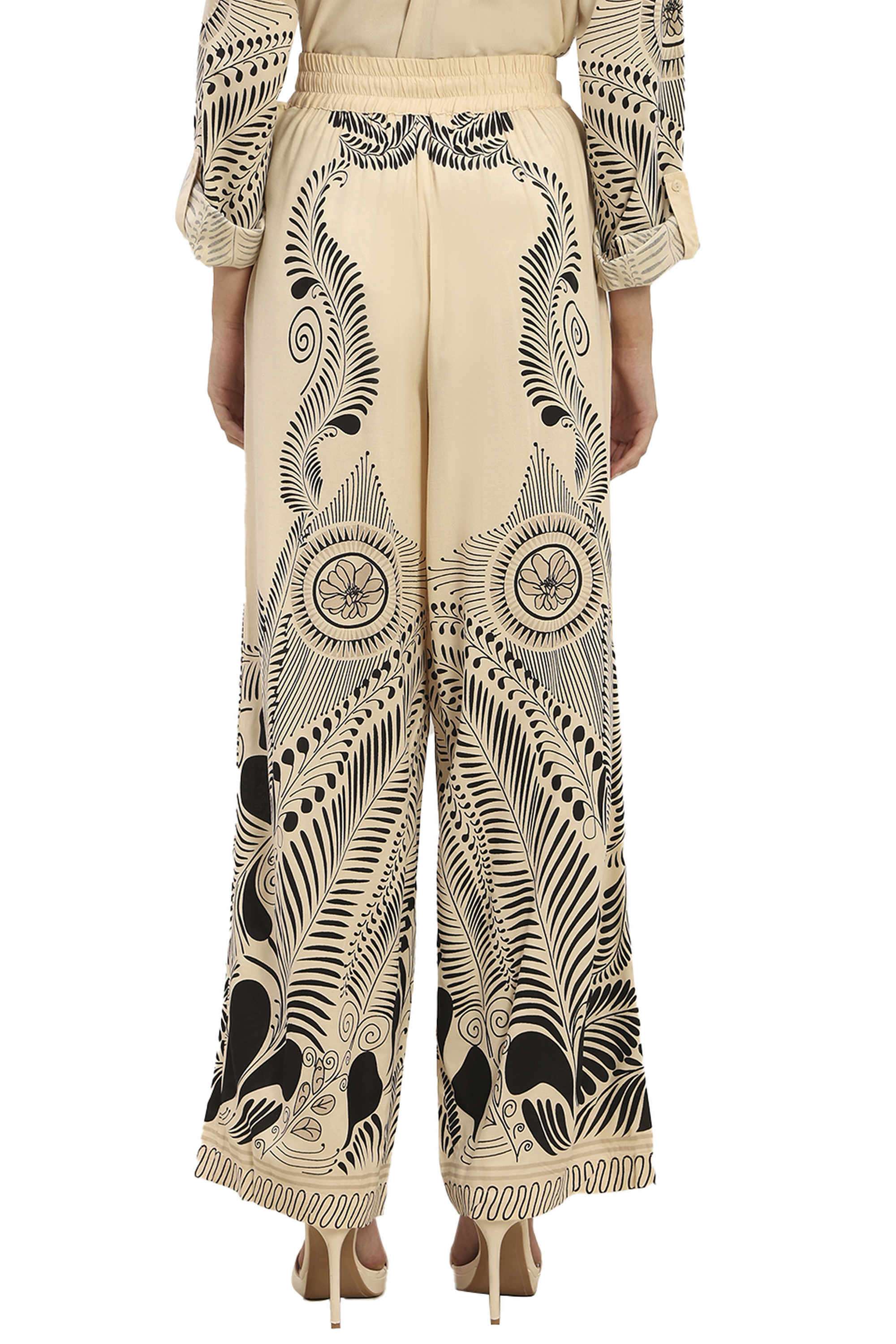 Printed-Viscose-Regular-Fit-Women-s-Pants