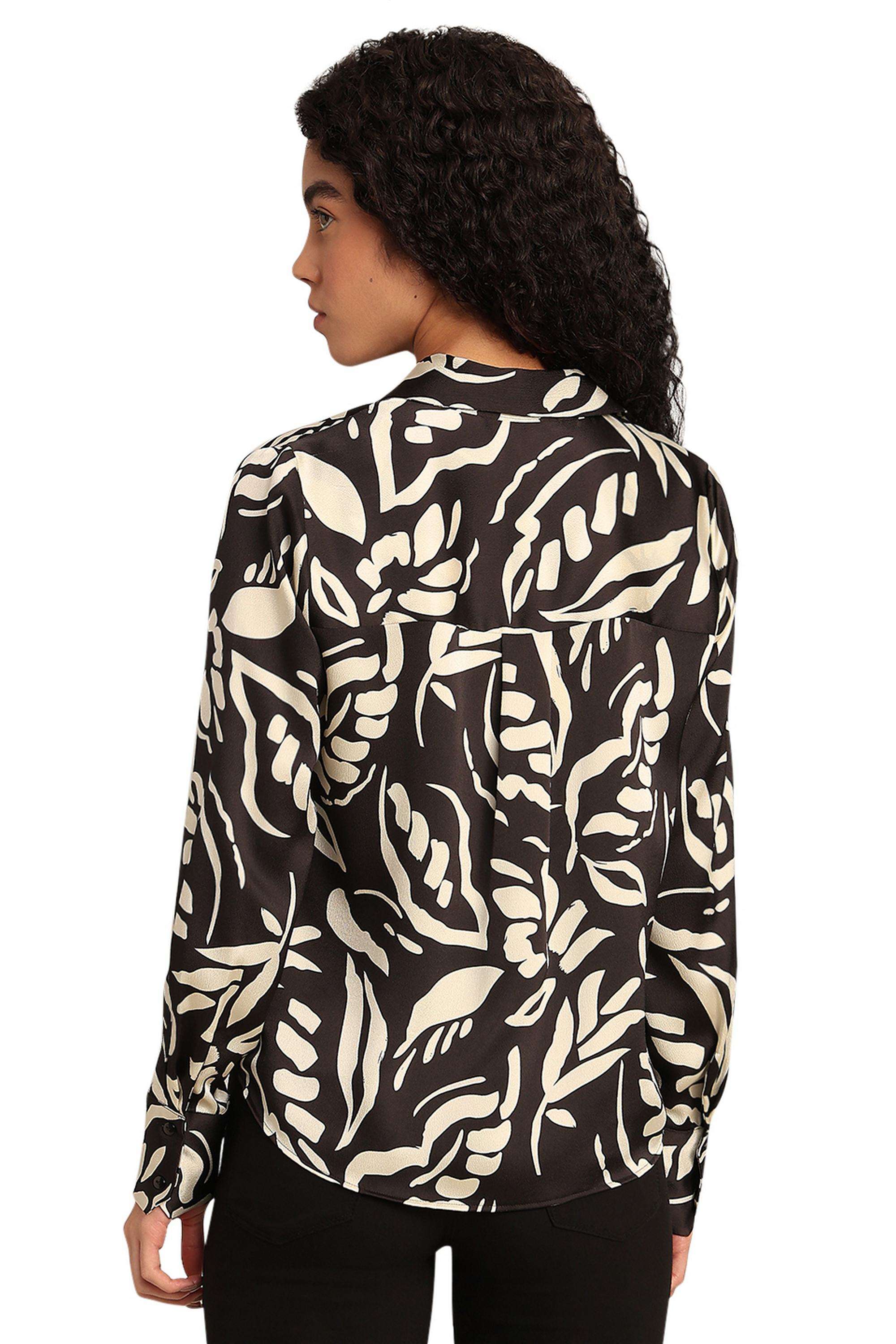 Solid-Polyester-Women-s-Casual-Wear-Shirt