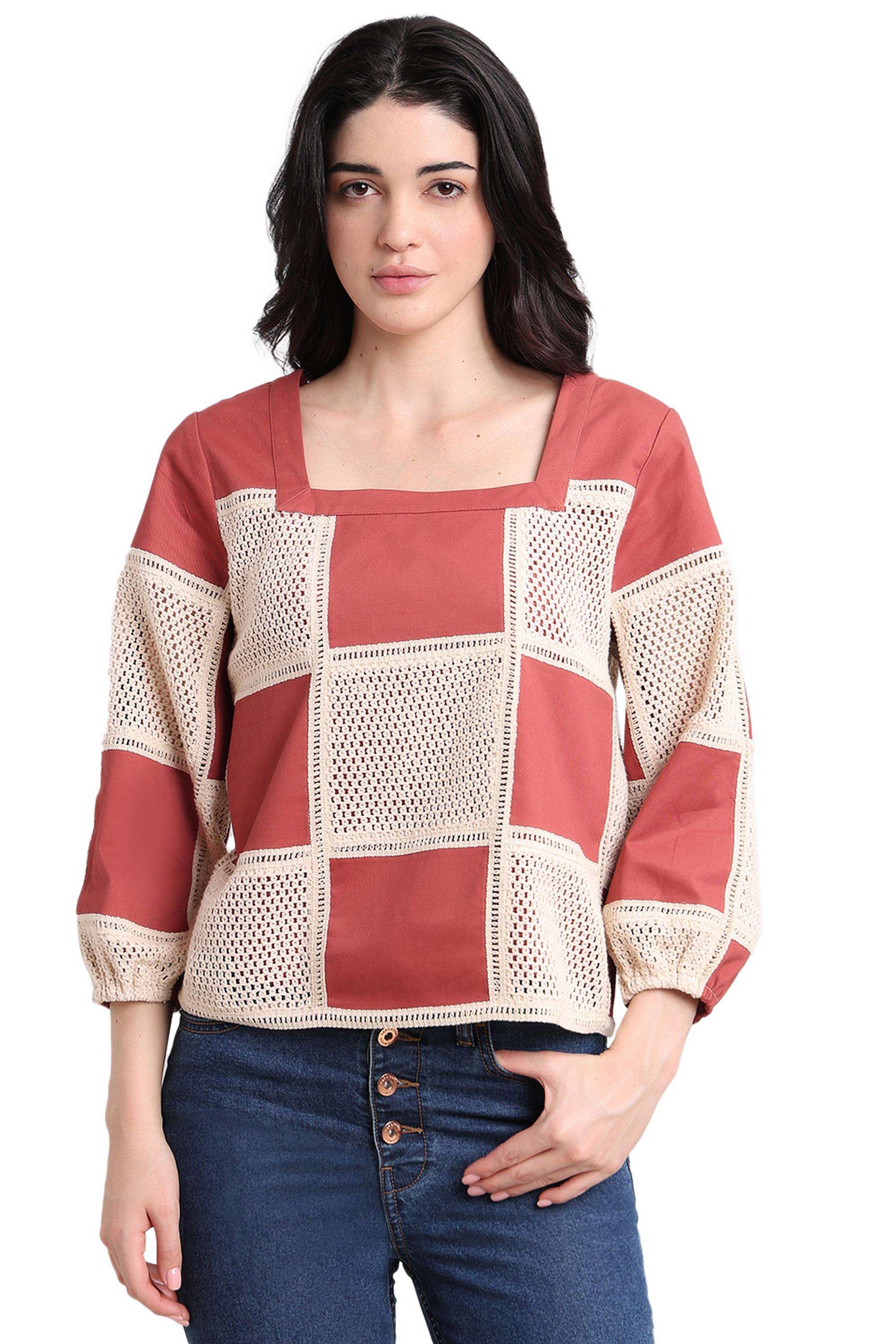 vero moda Solid Cotton Round Neck Women's Top-picture-15