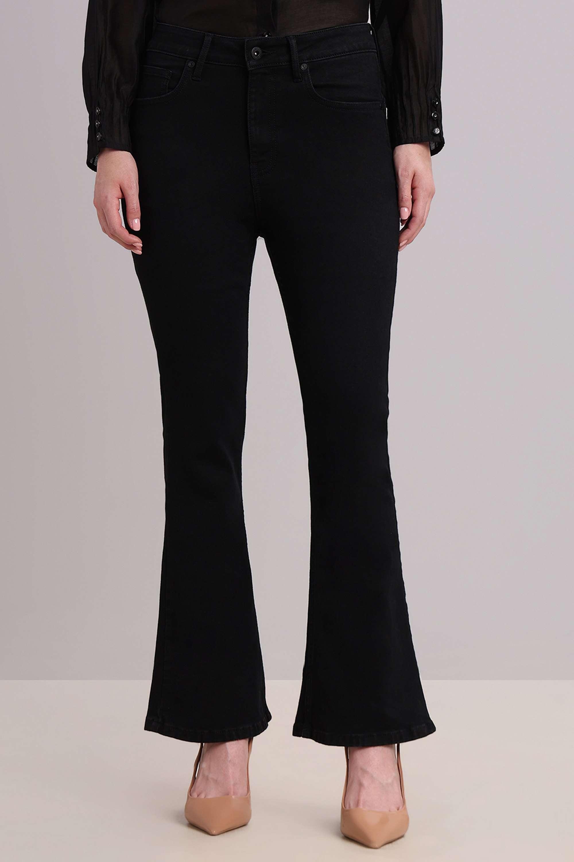 vero moda Solid Blended Fabric Regular Fit Women's Jeans-picture-19