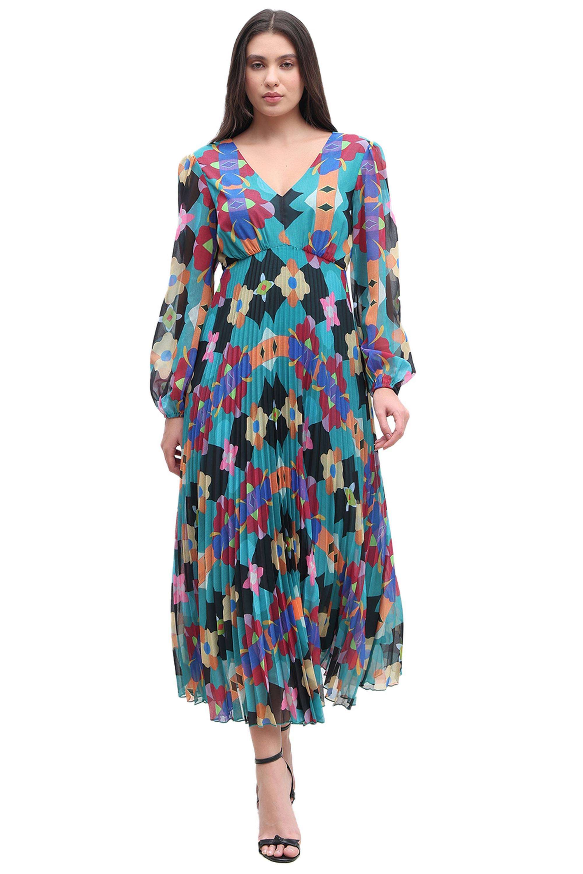 Solid-Polyester-Women-Dress