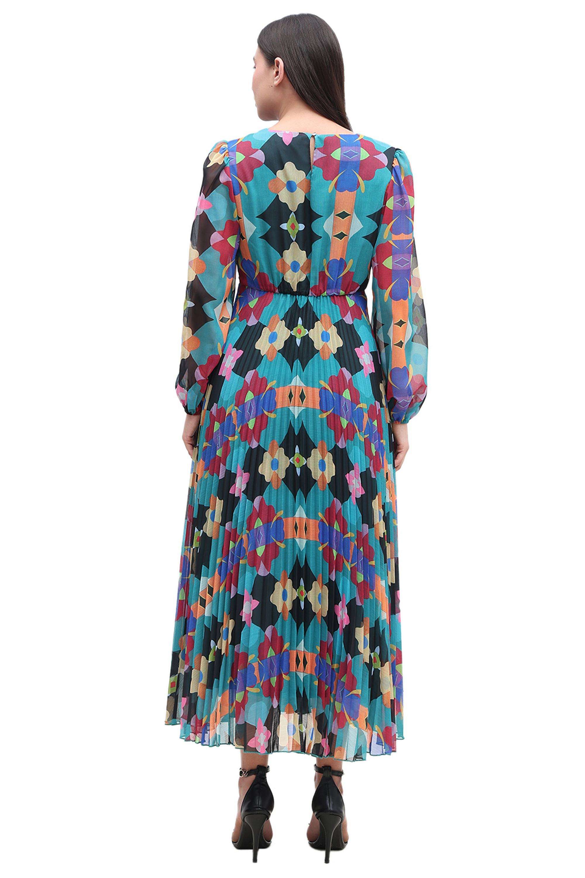 Solid-Polyester-Women-Dress