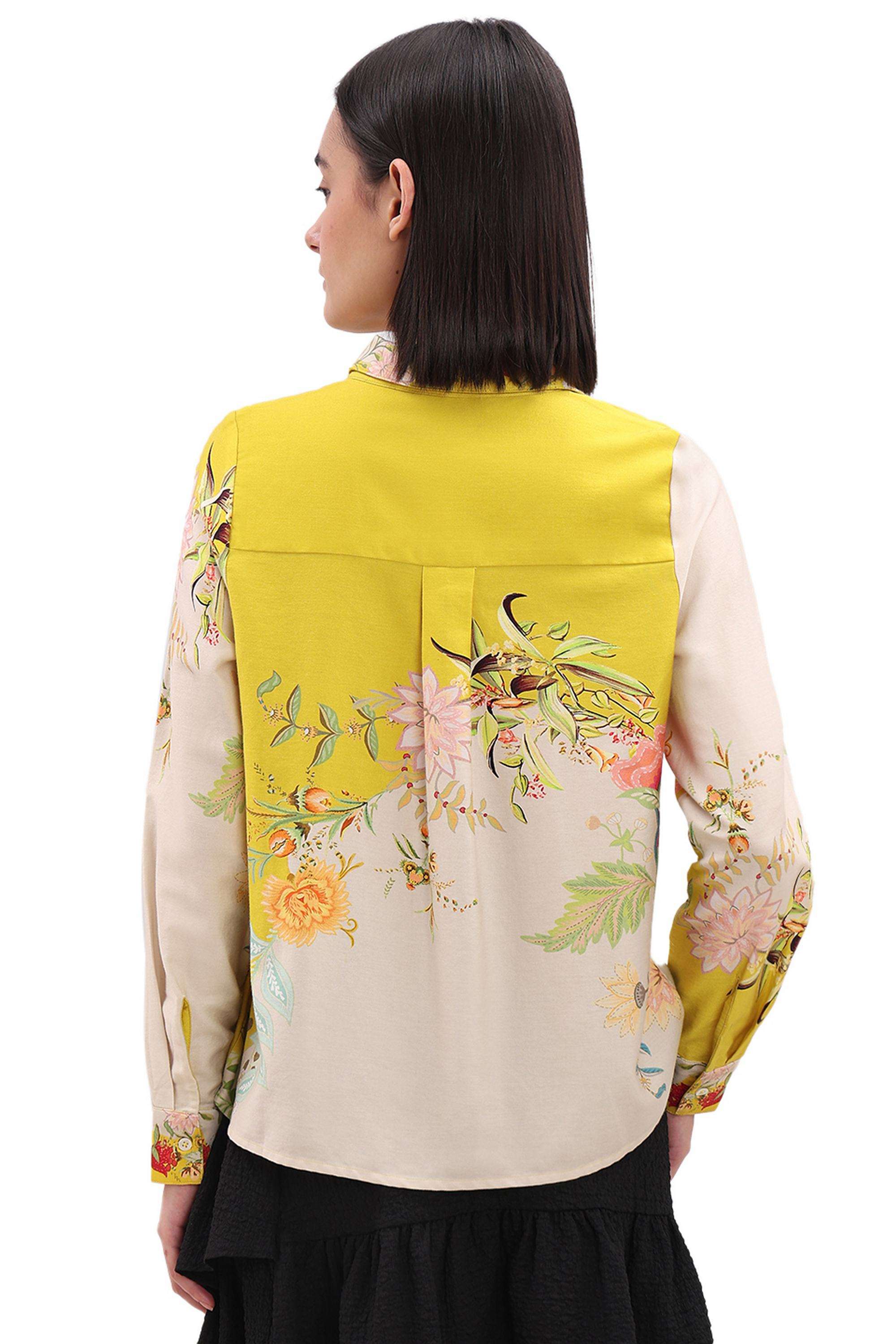 Solid-Cotton-V-Neck-Women-s-Shirt
