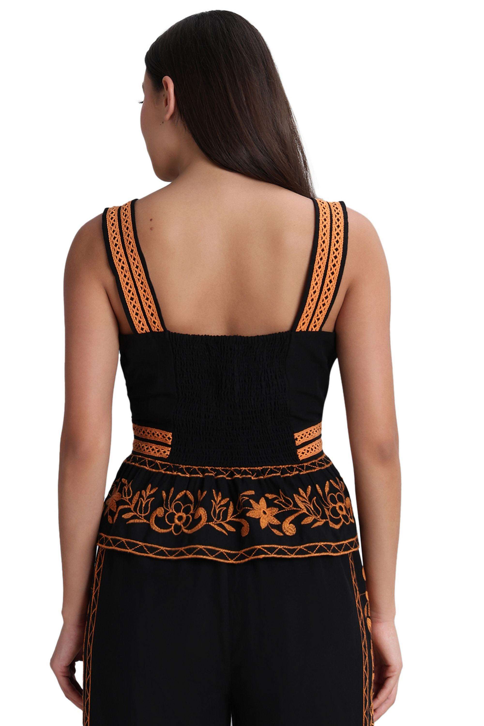 Solid-Cotton-Round-Neck-Women-s-Top