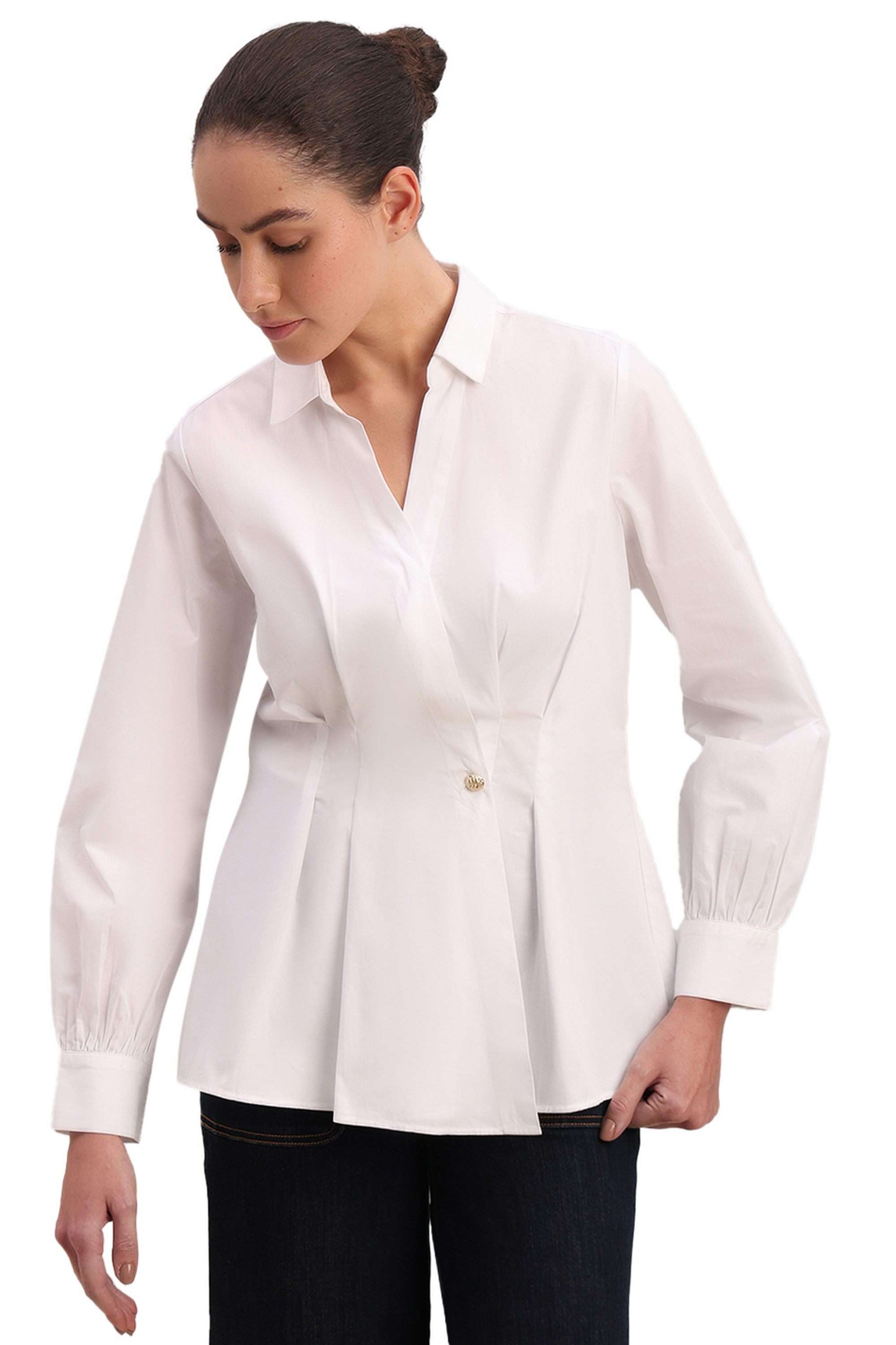 vero moda Solid Cotton Regular Fit Women's Casual Shirt-picture-26