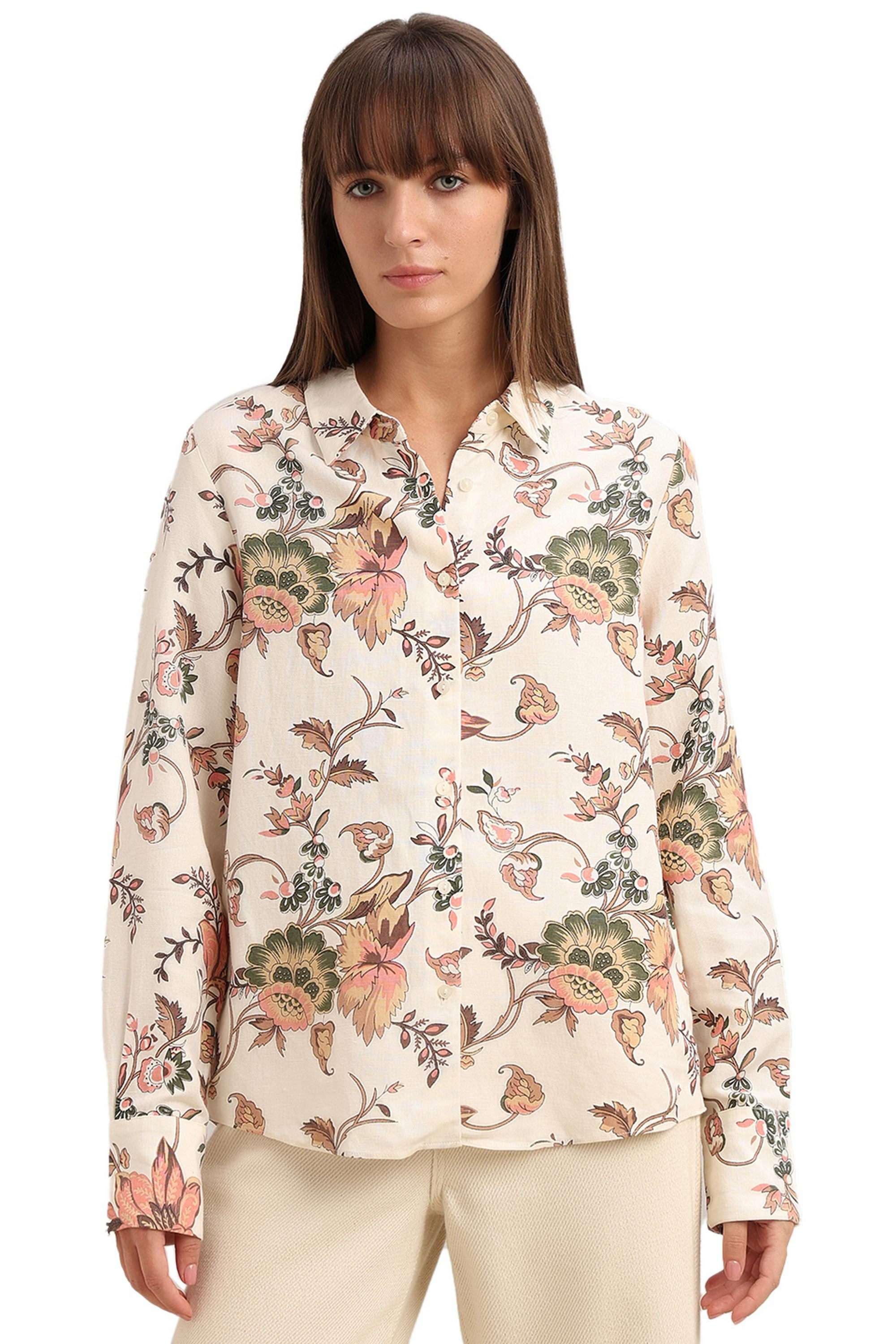vero moda Printed Viscose Regular Fit Women's Casual Shirt-picture-35
