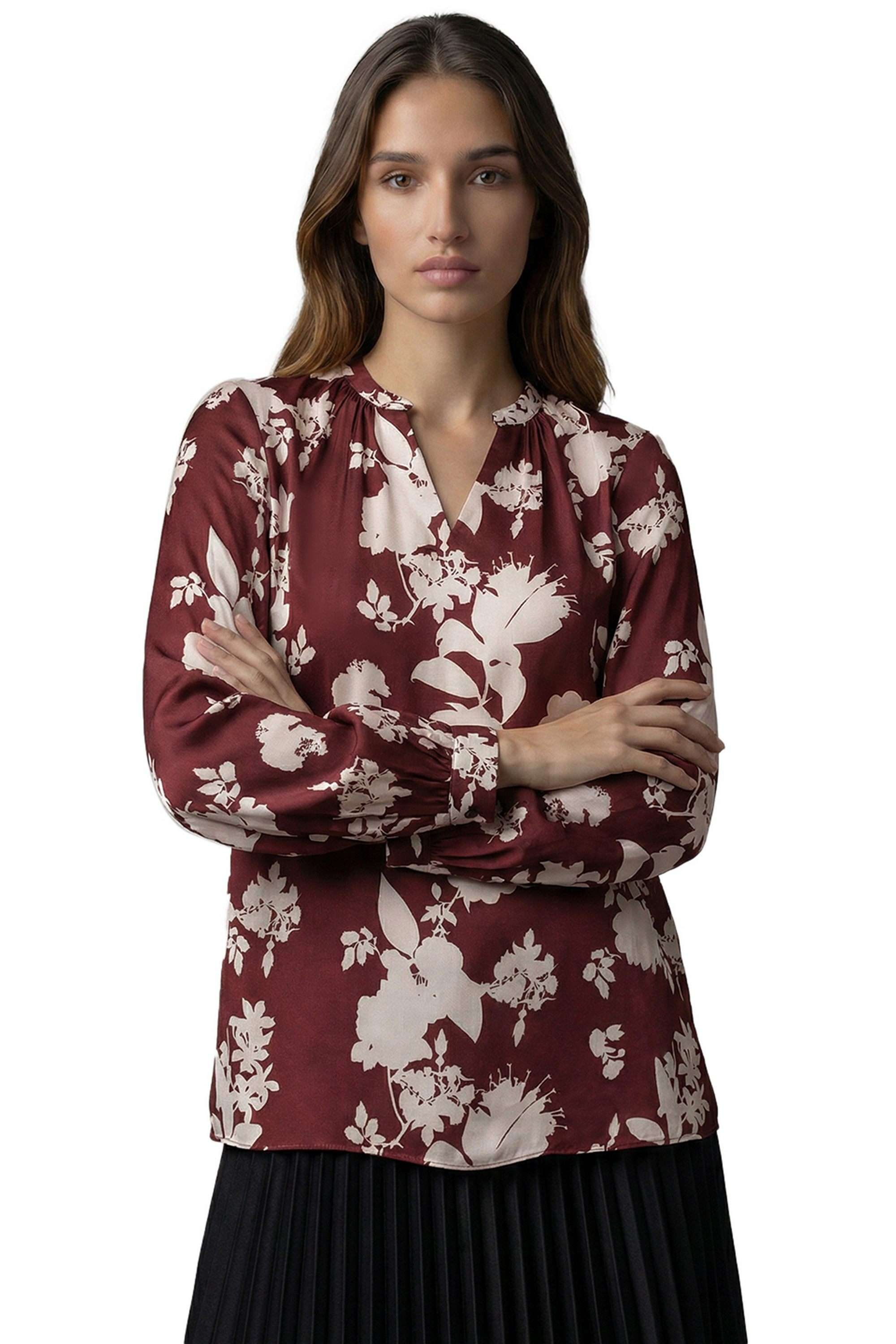 vero moda Printed Viscose V-Neck Women's Top-picture-13