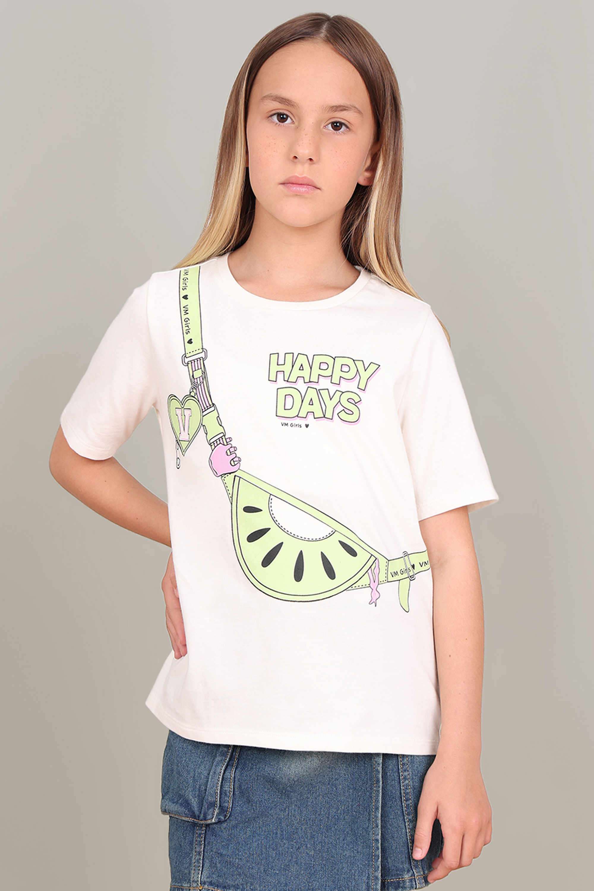 Printed-Round-Neck-Girls-T-Shirt