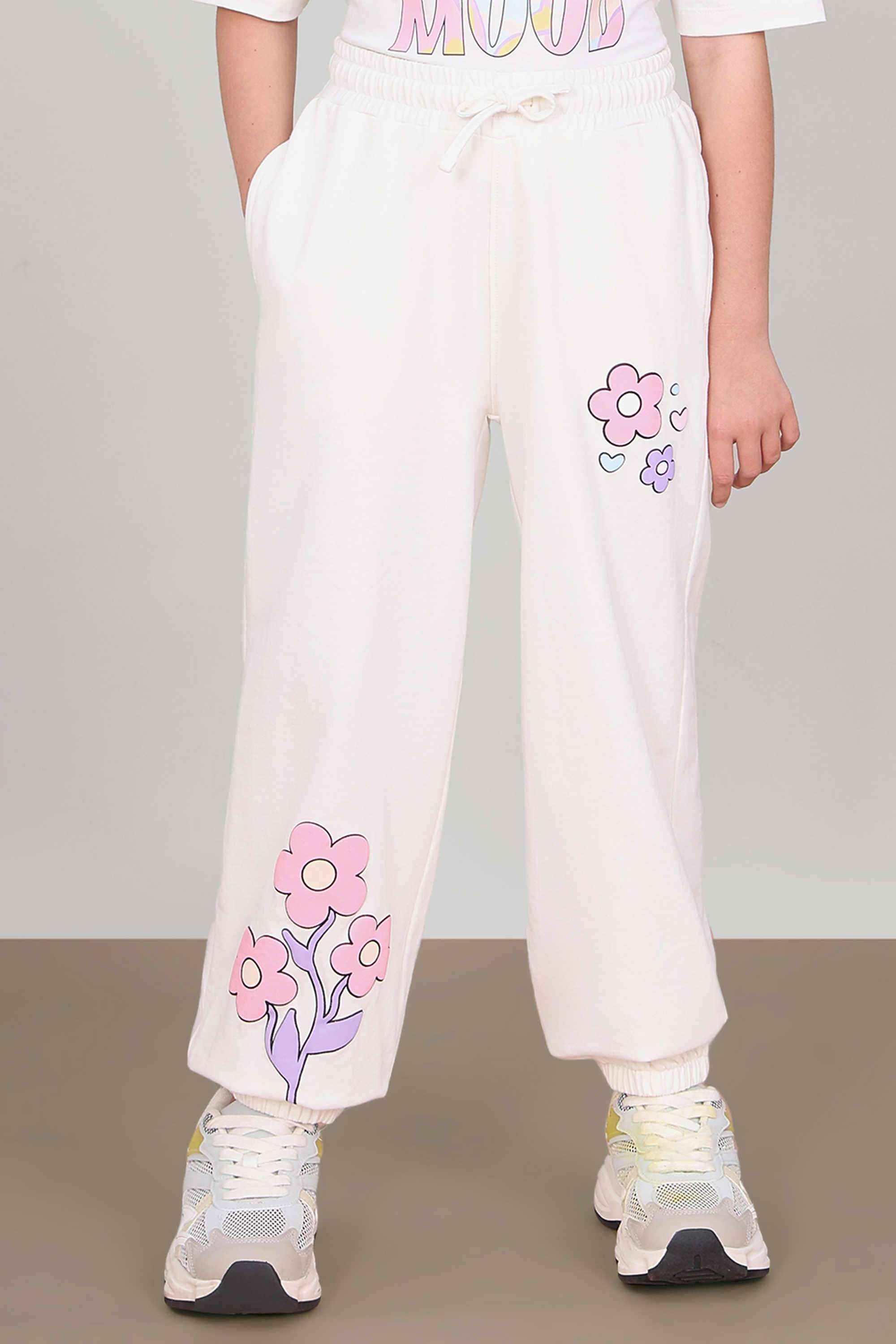 Floral-Regular-Fit-Girls-Pants