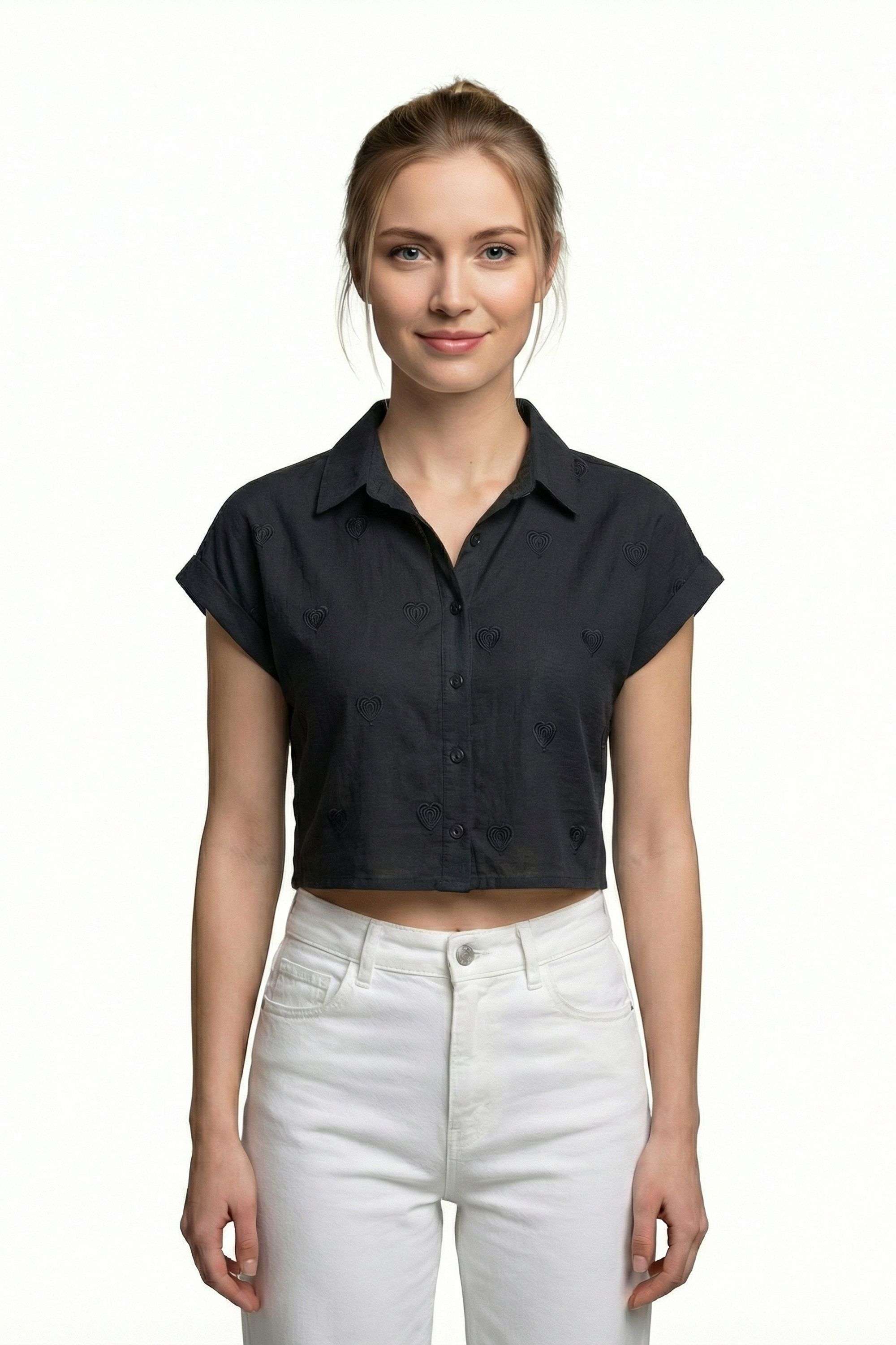 intune Embroidered Cotton Regular Fit Women Shirt-picture-18